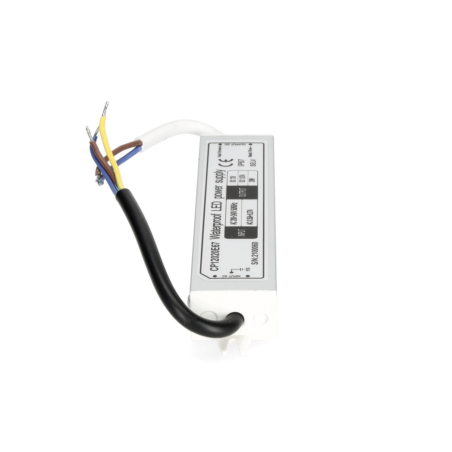 Zasilacz LED instalacyjny TAŚMY LED 12V 20W 1,67A IP67