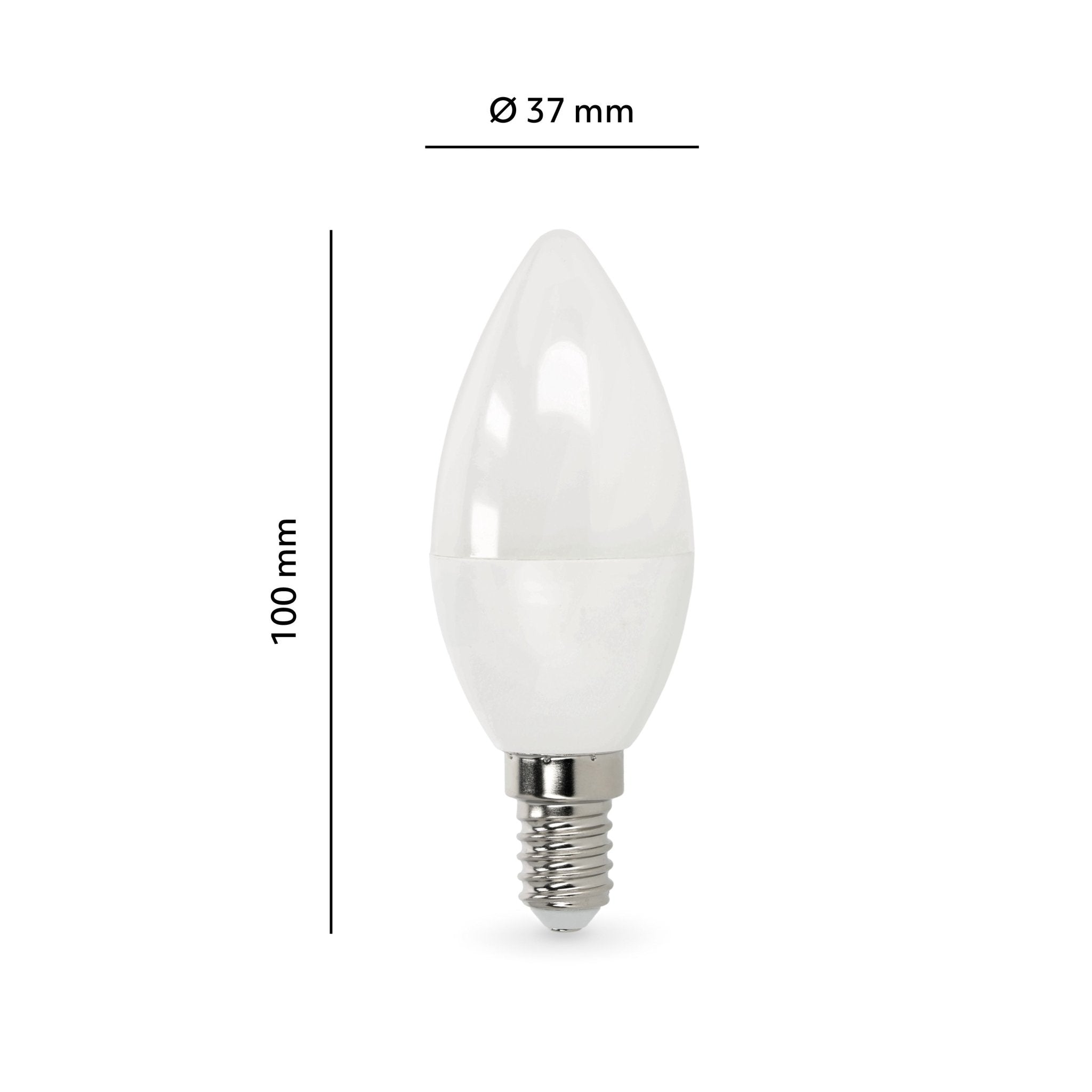 10x Żarówka LED SW E14 8,5W Barwa Zimna biała 6500K 806lm Żarówka Świeczka - LAITICA