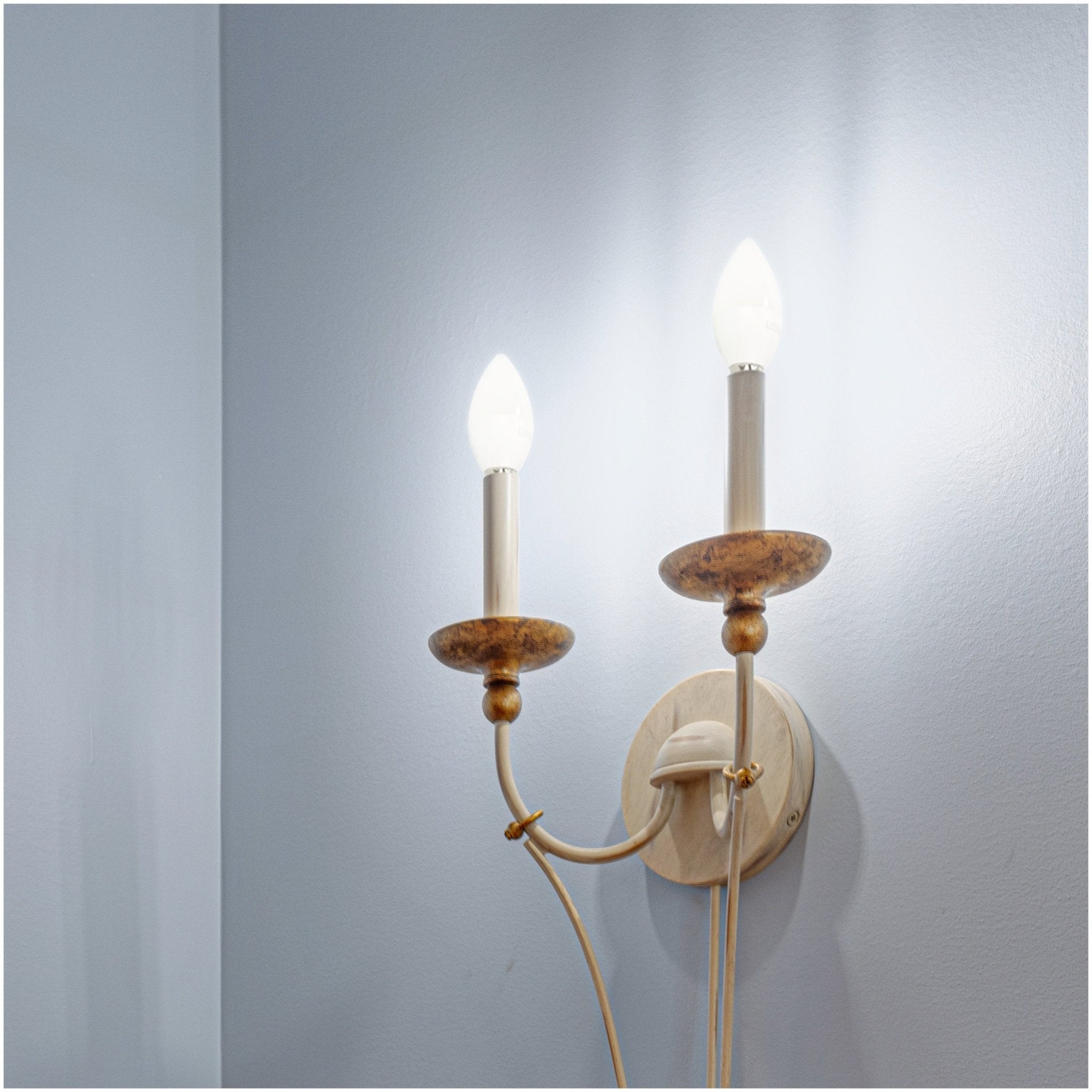 10x Żarówka świeczka LED SW 8,5W E27 Barwa Biała Zimna 180 stopni 6500K - LAITICA