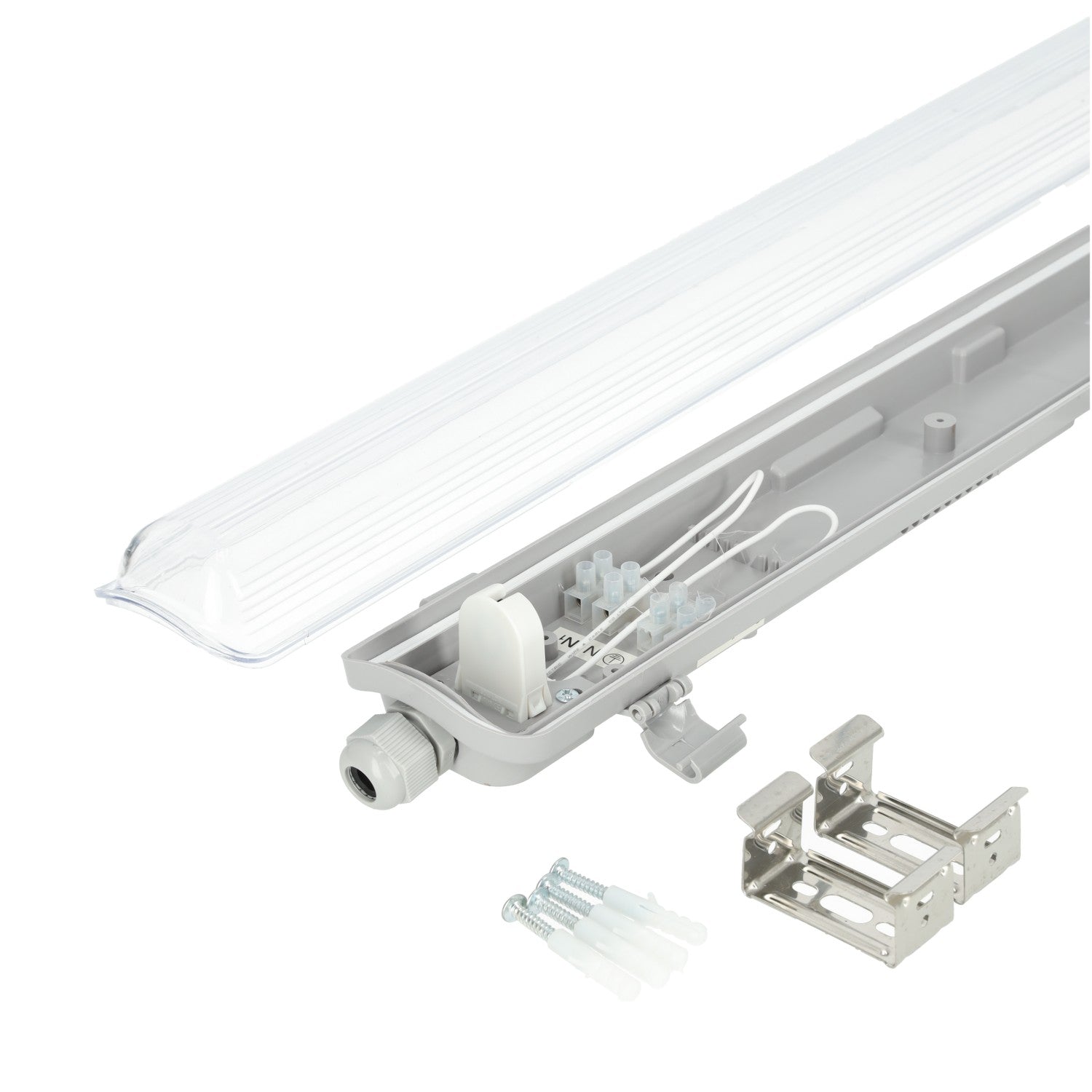 Oprawa hermetyczna AMPER 1X120 na świetlówki T8 LED