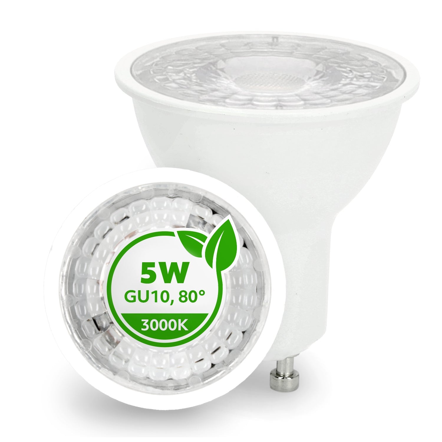 20x Żarówka PREMIUM LED GU10 5W Barwa Ciepła 3000K LLS dioda SAMSUNG - LAITICA