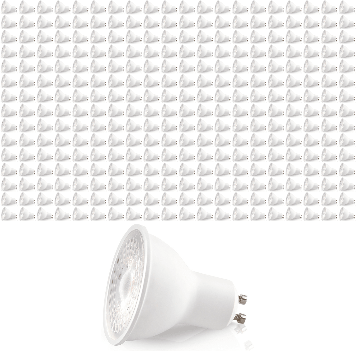 300x Żarówka PREMIUM LED GU10 5W Barwa Zimna 6500K LLS dioda SAMSUNG - LAITICA