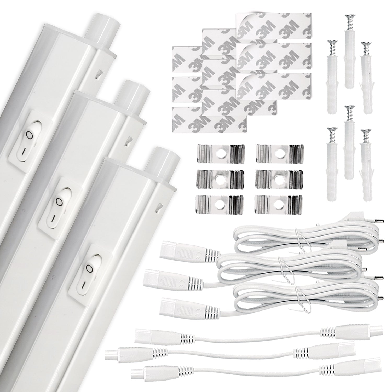 3x Oprawa Meblowa LED 4W Listwa Podszafkowa 30cm Barwa Neutralna 4000K LLS - LAITICA