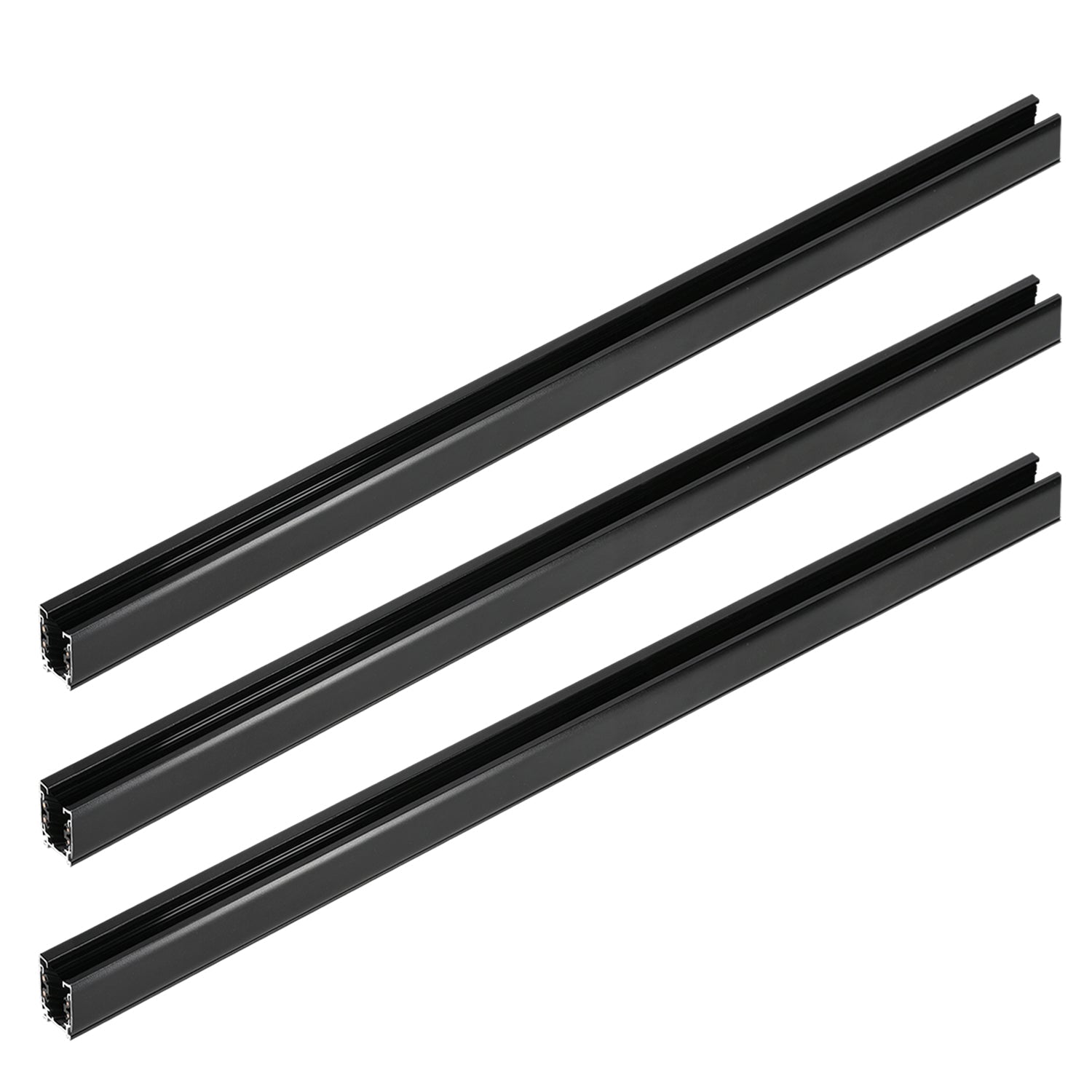 3x Szyna oświetleniowa 3 - fazowa 1m CZARNA do LED NEXTRACK Szynoprzewód - LAITICA
