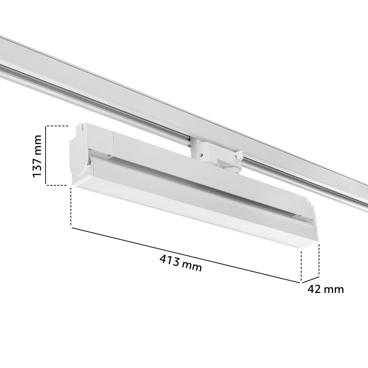 Reflektor szynowy LED 36W 4000K biały | Szynoprzewód 3-fazowy