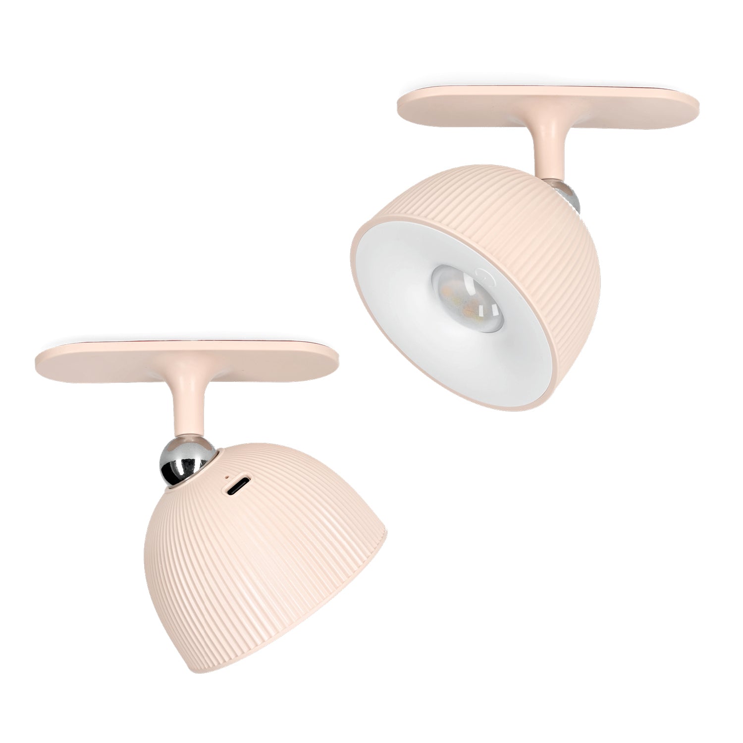 Lampka LED ORBI 2,5W na klik REGULACJA BARWY ŚWIATŁA USB 4w1 RÓŻOWA