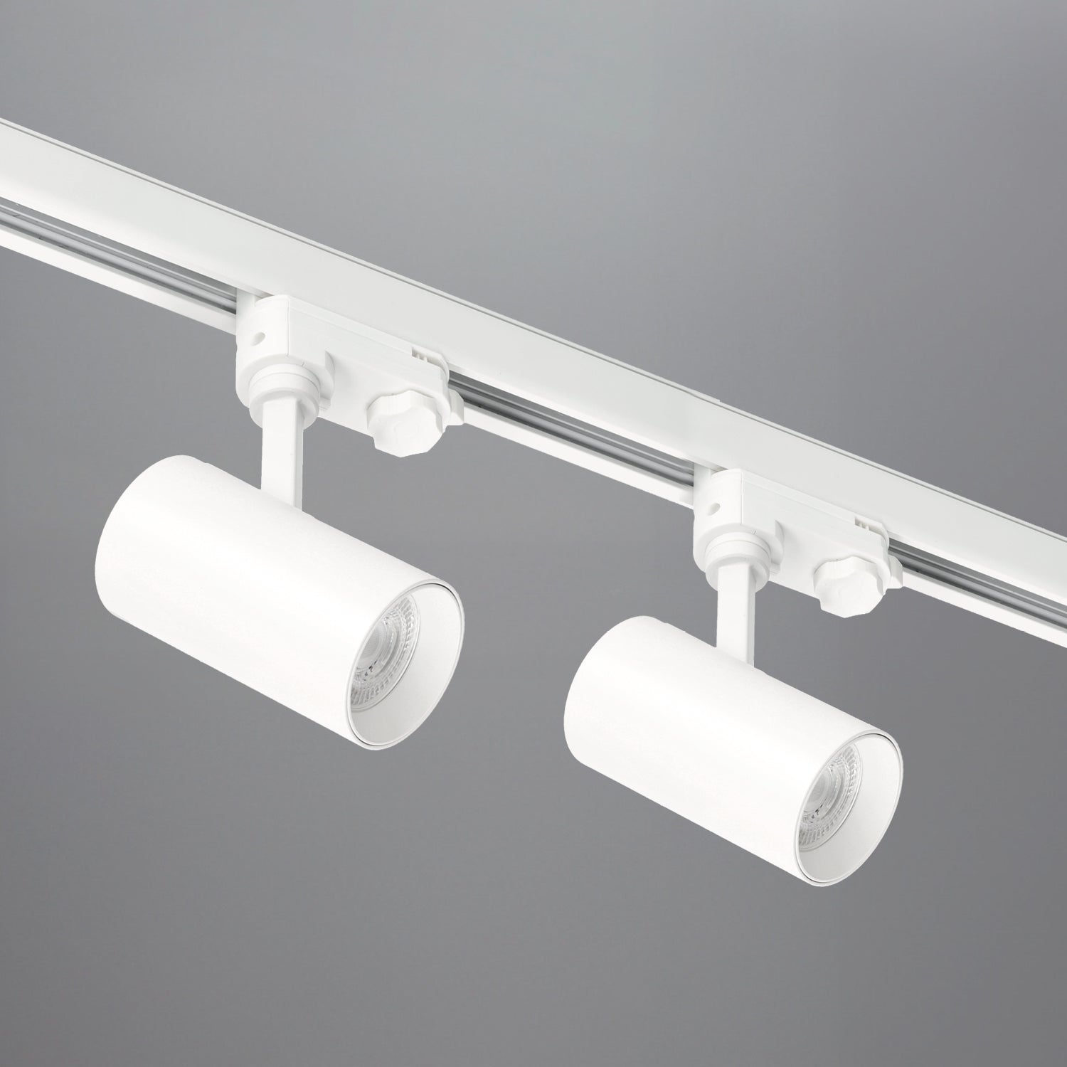 Zestaw szynowy 3 fazowy 2x Lampa GU10 + szyna 1m + zasilanie + zaślepka BIAŁY