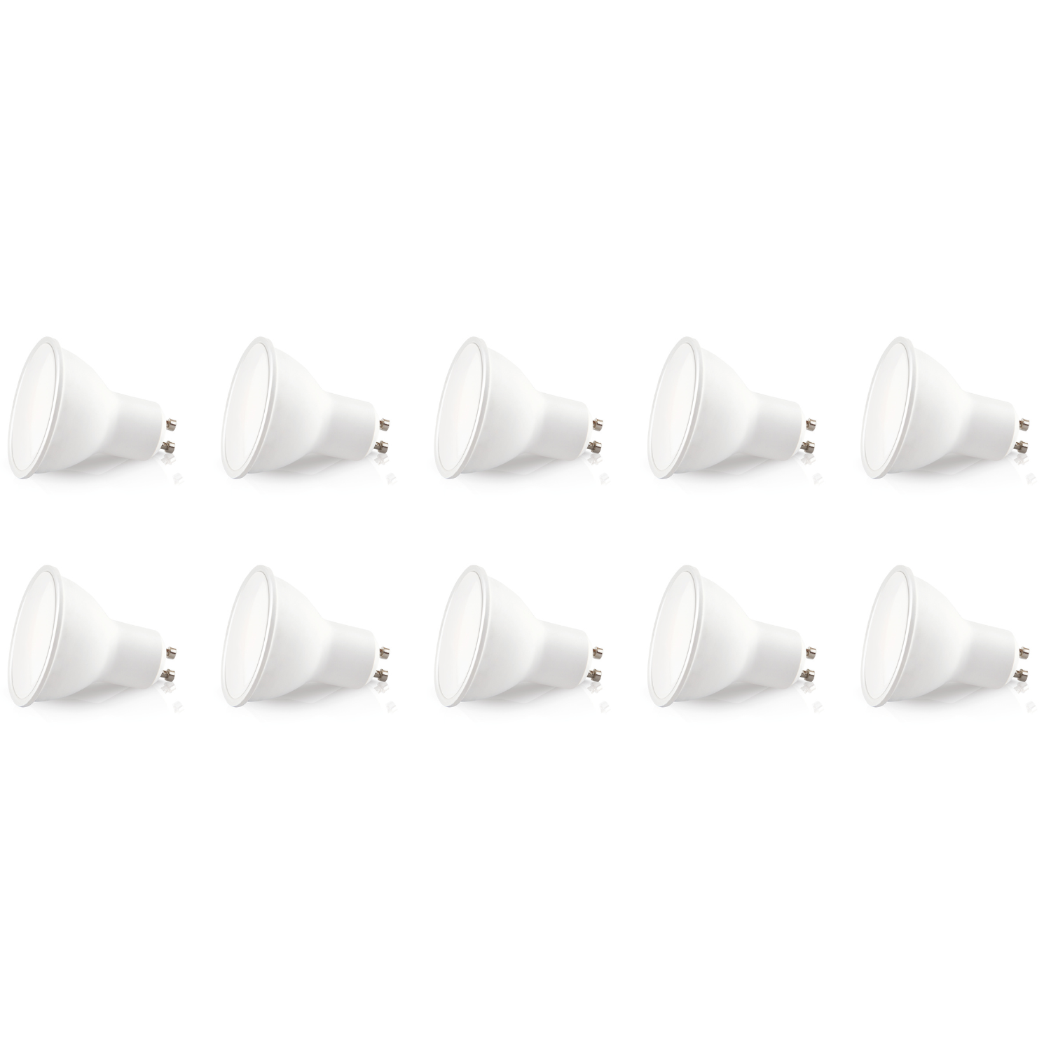 Zestaw 10x Żarówka LED GU10 5W barwa Neutralna Biała 4000K LLS