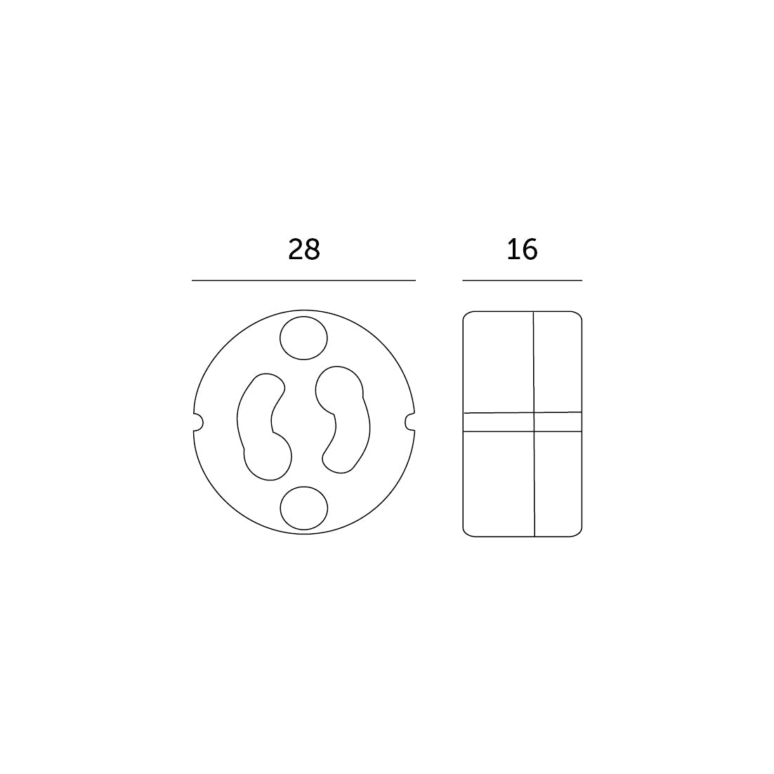 50x Oprawka ceramiczna K002 gniazdko na trzonek GU10 ZESTAW - LAITICA