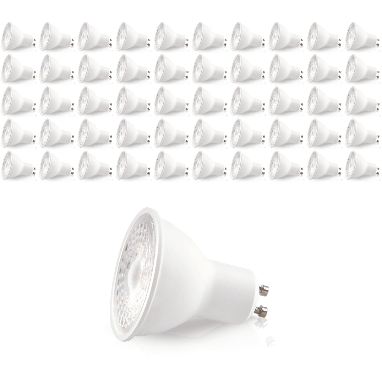 50x Żarówka PREMIUM LED GU10 5W Barwa Zimna 6500K LLS dioda SAMSUNG - LAITICA