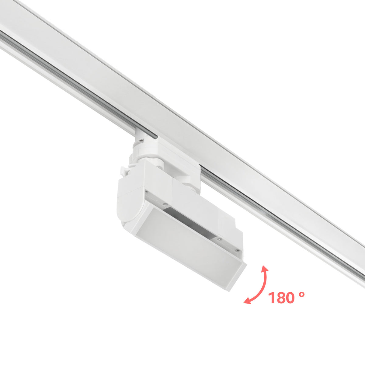 Reflektor szynowy LED 12W 4000K biały | Szynoprzewód 3-fazowy