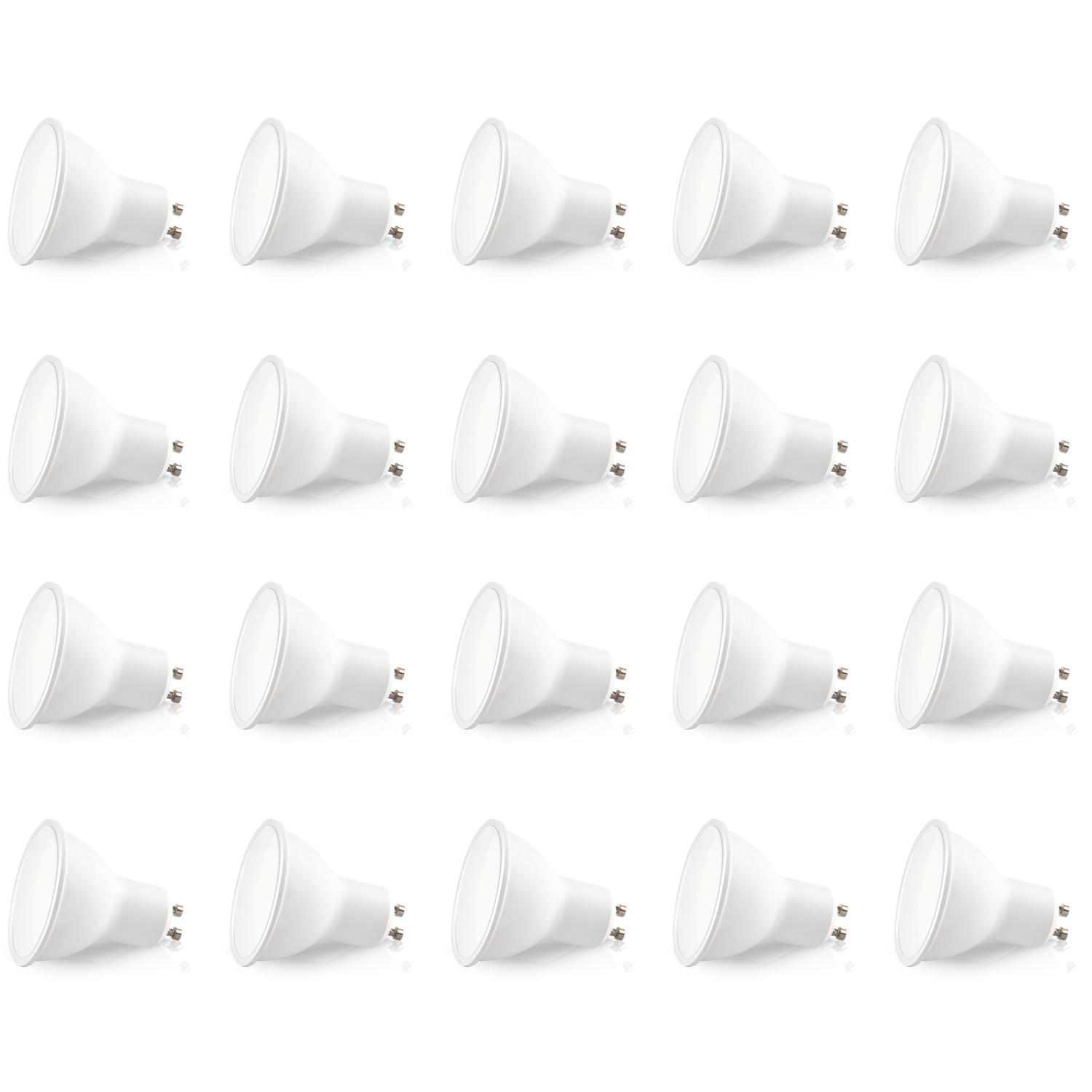 Zestaw 20x Żarówka LED GU10 5W barwa Zimna Biała 6000K LLS