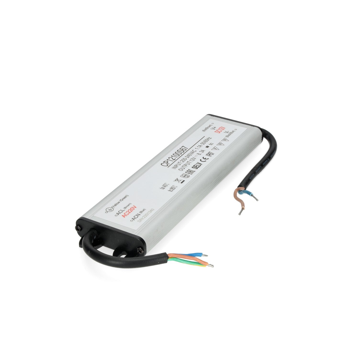 Zasilacz LED instalacyjny TAŚMY LED 12V 100W 8,3A IP67