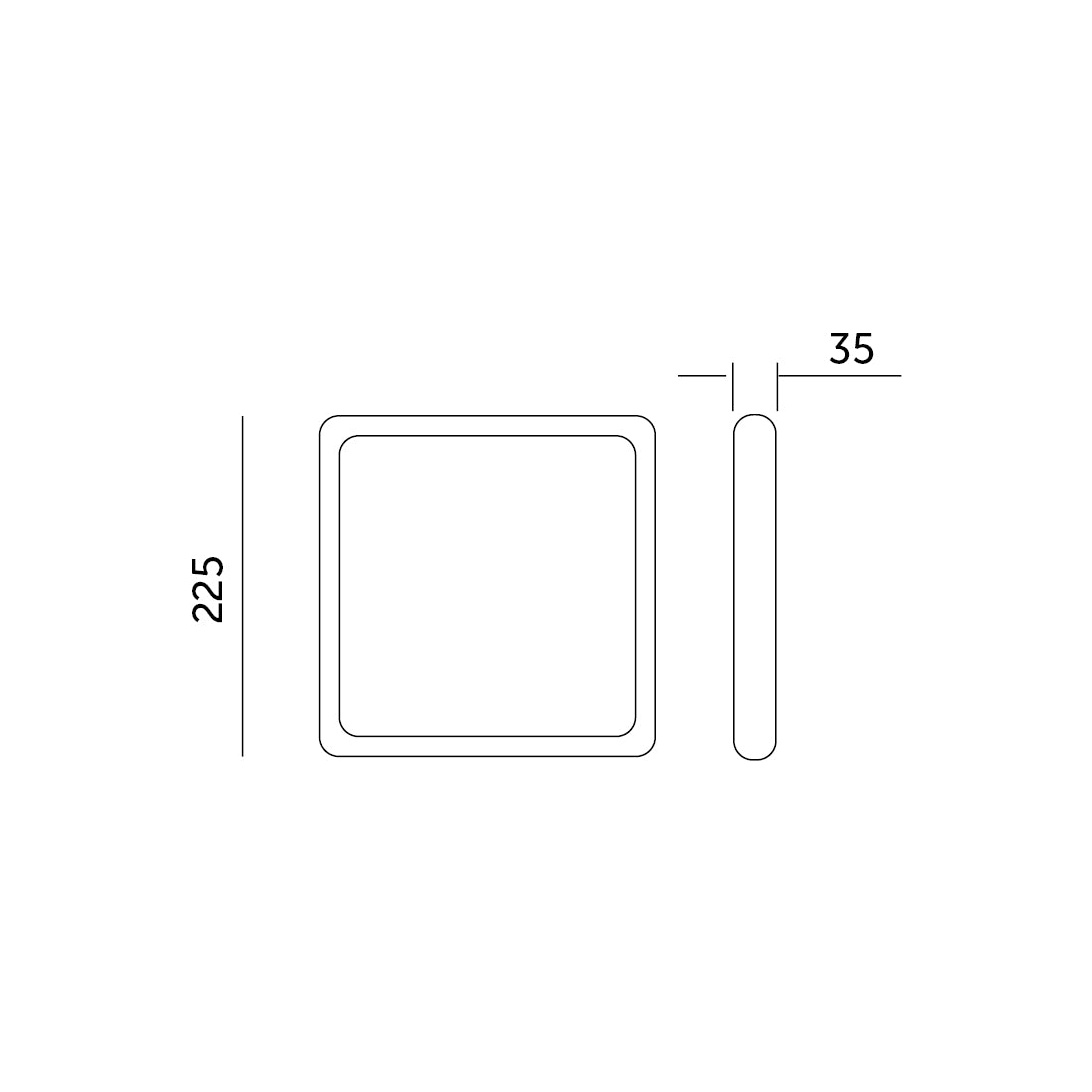 Oprawa ledowa PARETI SQUARE 18W barwa neutralna biała