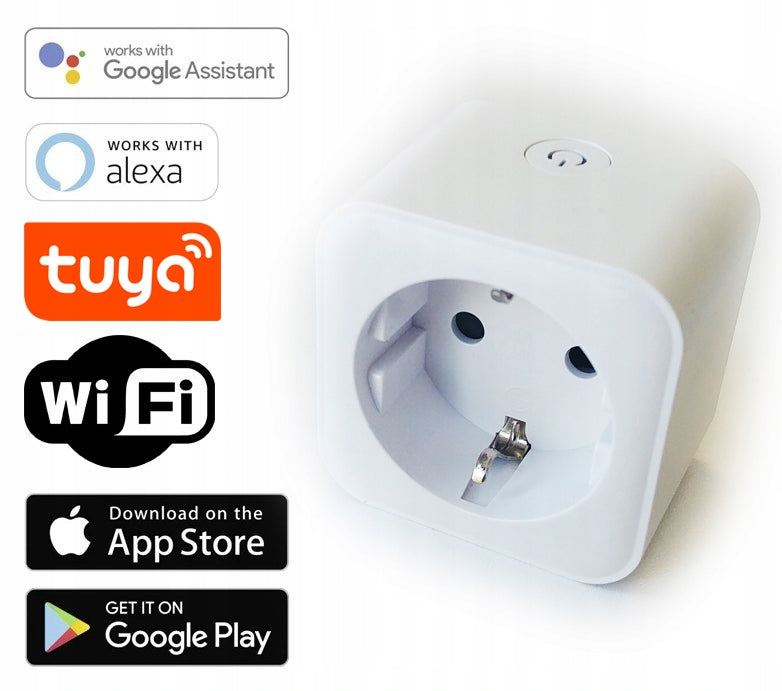Gniazdko SMART licznik Energii Elektrycznej Zużycia Prądu sterowanie WiFi