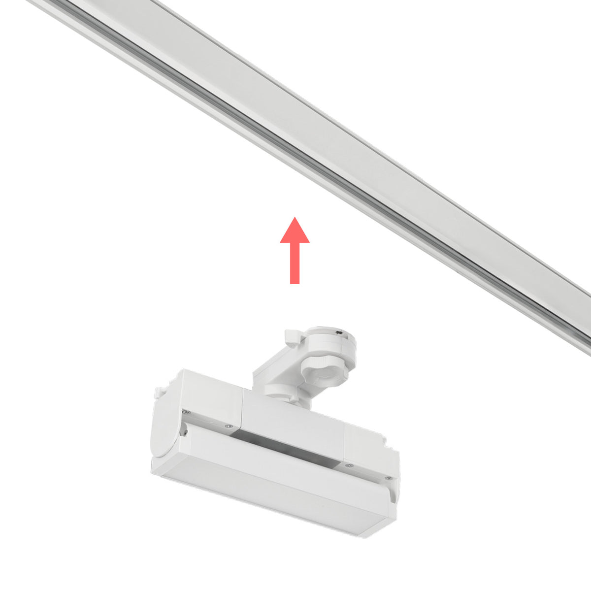 Reflektor szynowy LED 12W 4000K biały | Szynoprzewód 3-fazowy