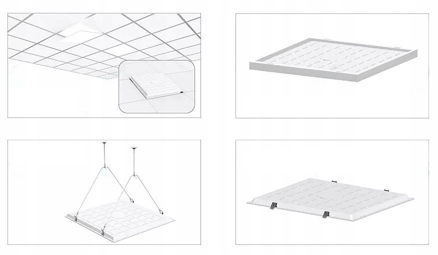 Panel Sufitowy LED 60x60 40W Oprawa Podtynkowa