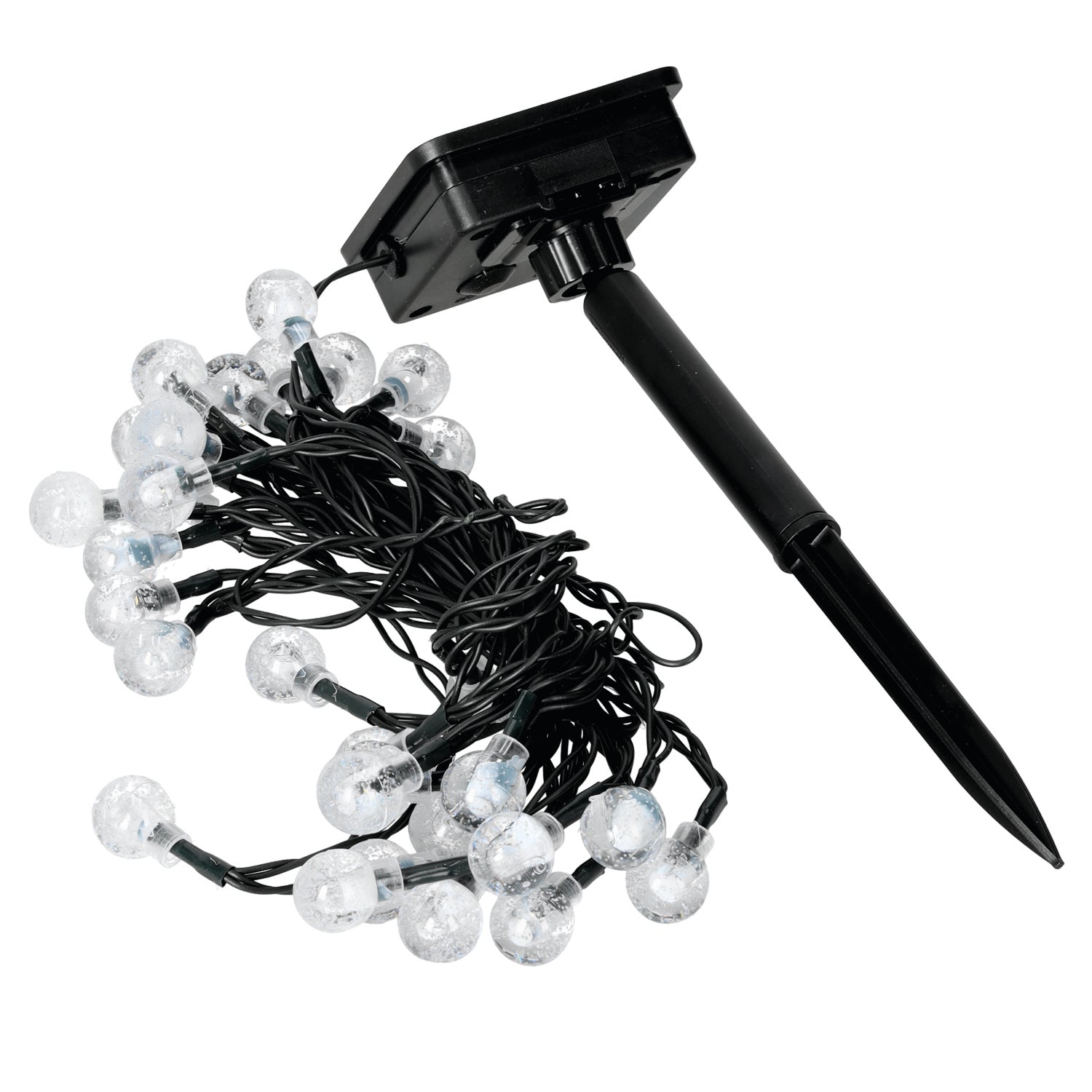 Girlanda solarna ogrodowa ALIA 30 LED ozdobne kulki BARWA CIEPŁA łańcuch