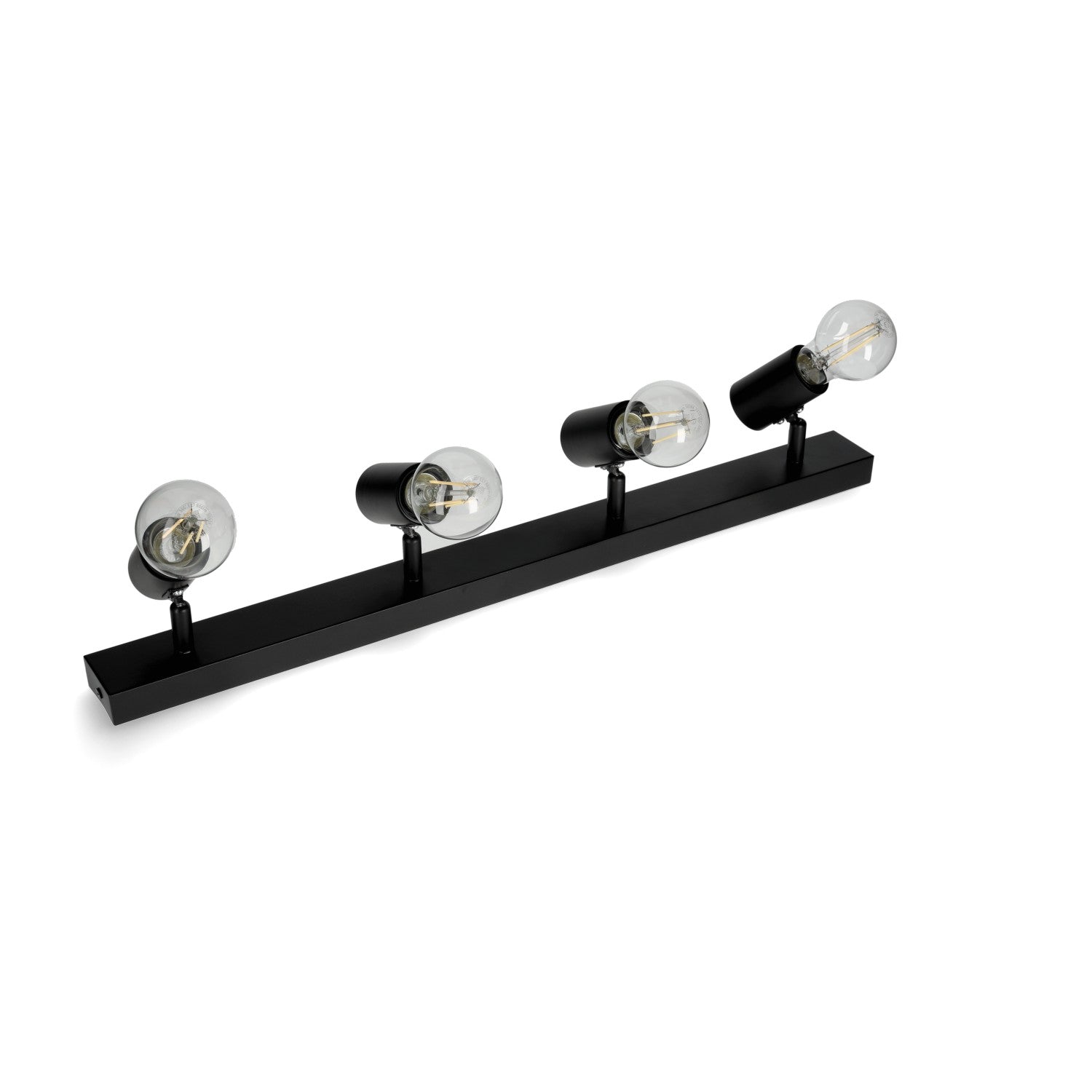 Lampa sufitowa 4 punkty światła E27 REGULOWANA czarna