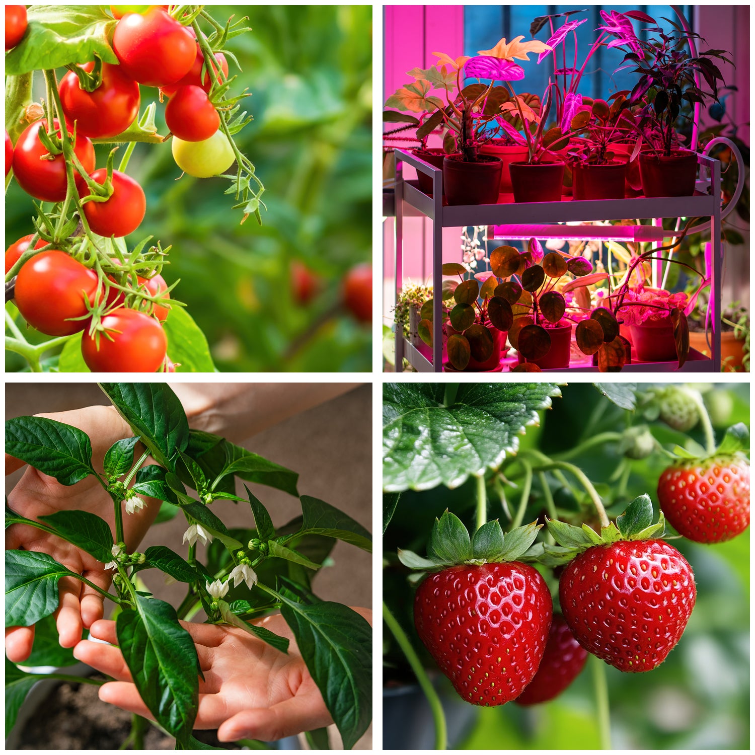 Lampa LED Do Wzrostu Uprawy Roślin na Klips POTRÓJNA TIMER + ZASILACZ