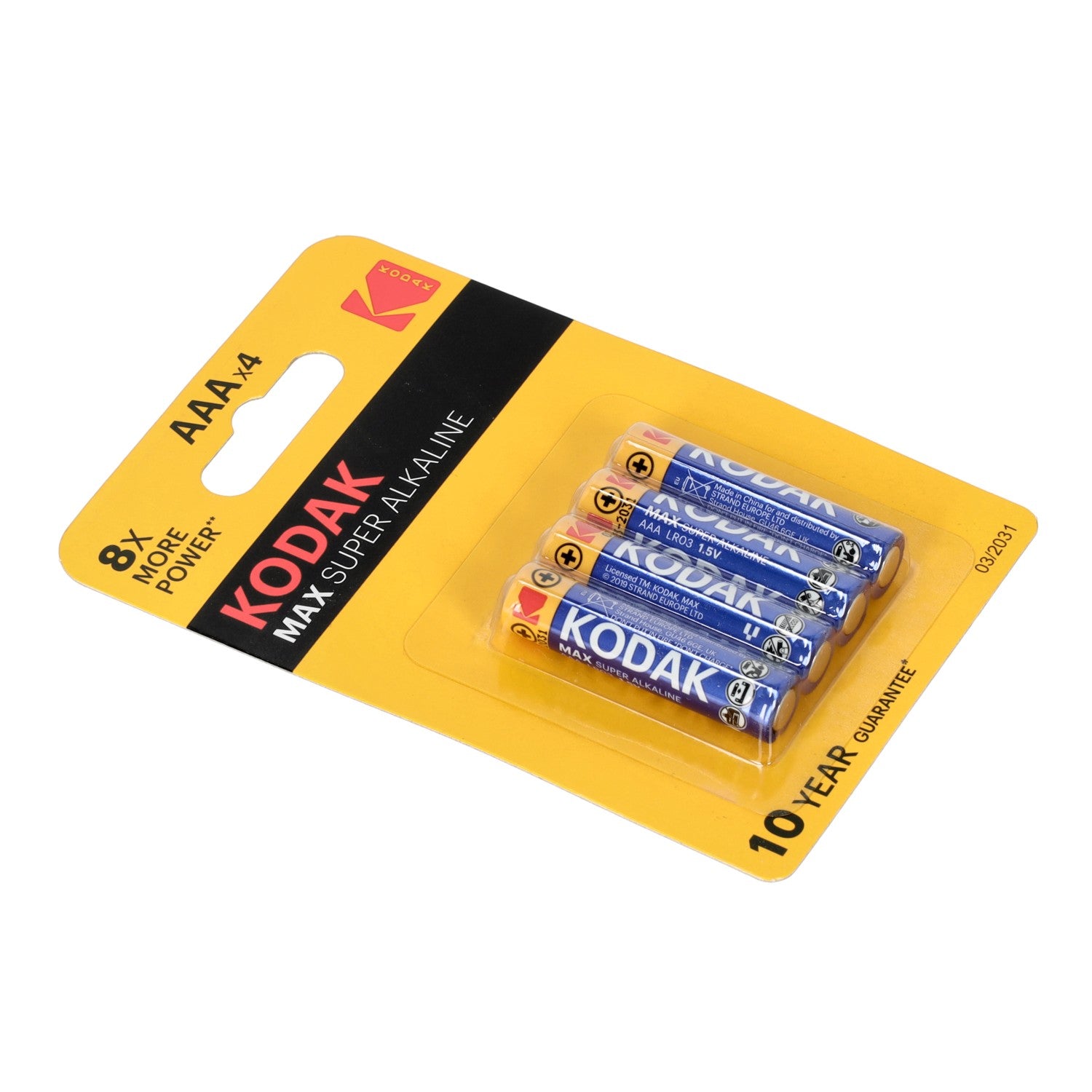 Bateria AAA KODAK MAX R3 1,5V alkaliczna BLISTER 4 sztuki MAŁY PALUSZEK