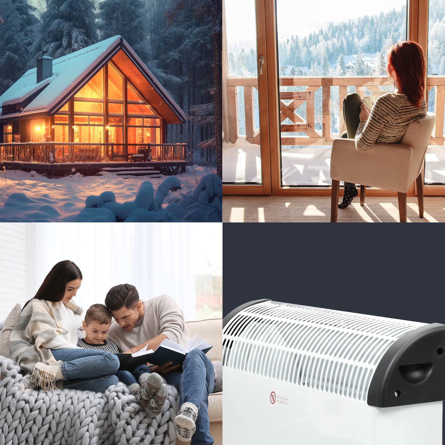 Grzejnik konwektorowy HIVER 2000W funkcja TURBO regulacja mocy