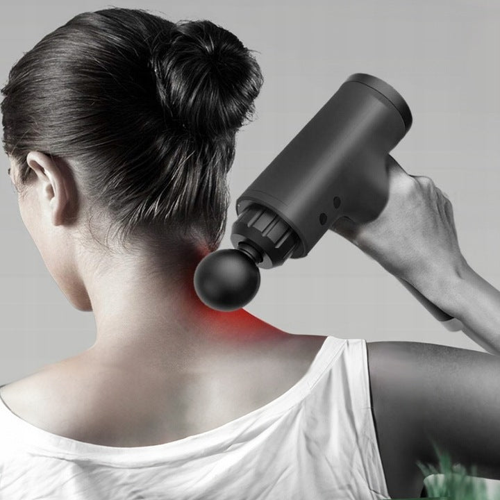 Mocny Pistolet Do Masażu MASAŻER CIAŁA Z AKUMULATOREM MASSAGE GUN PRO