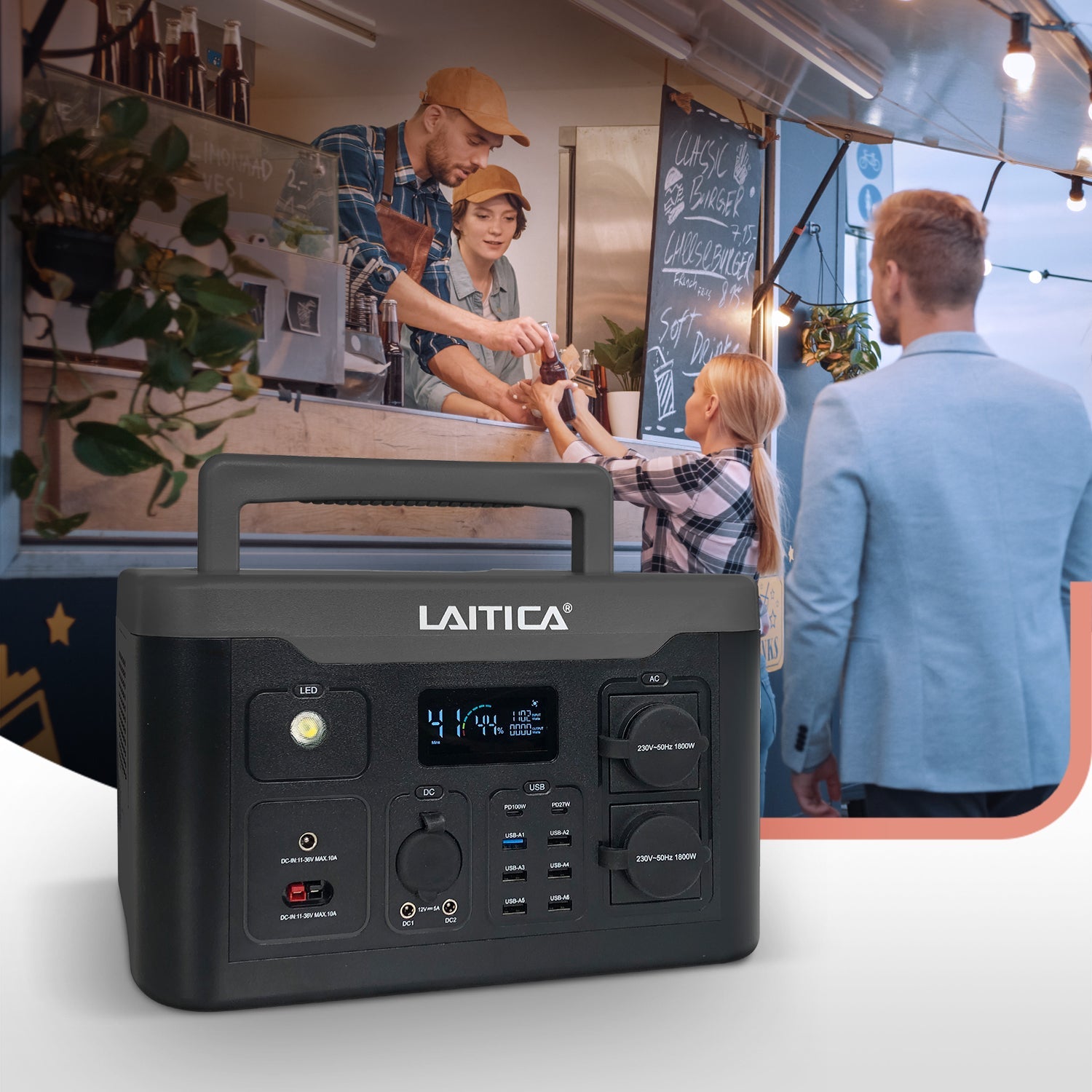 Bank energii POWERBOX 1000W PREMIUM - LAITICA