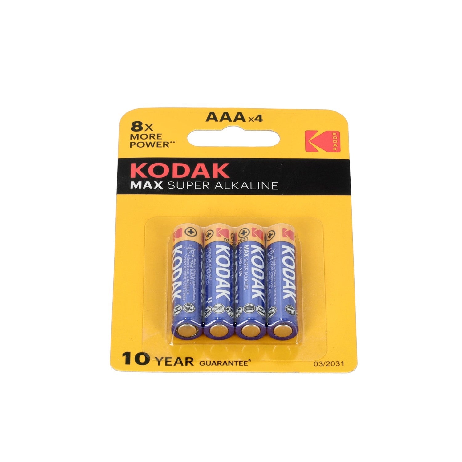 Bateria AAA KODAK MAX R3 1,5V alkaliczna BLISTER 4 sztuki MAŁY PALUSZEK - LAITICA