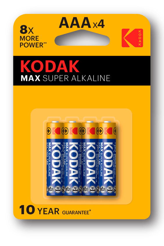 Bateria AAA KODAK MAX R3 1,5V alkaliczna BLISTER 4 sztuki MAŁY PALUSZEK - LAITICA