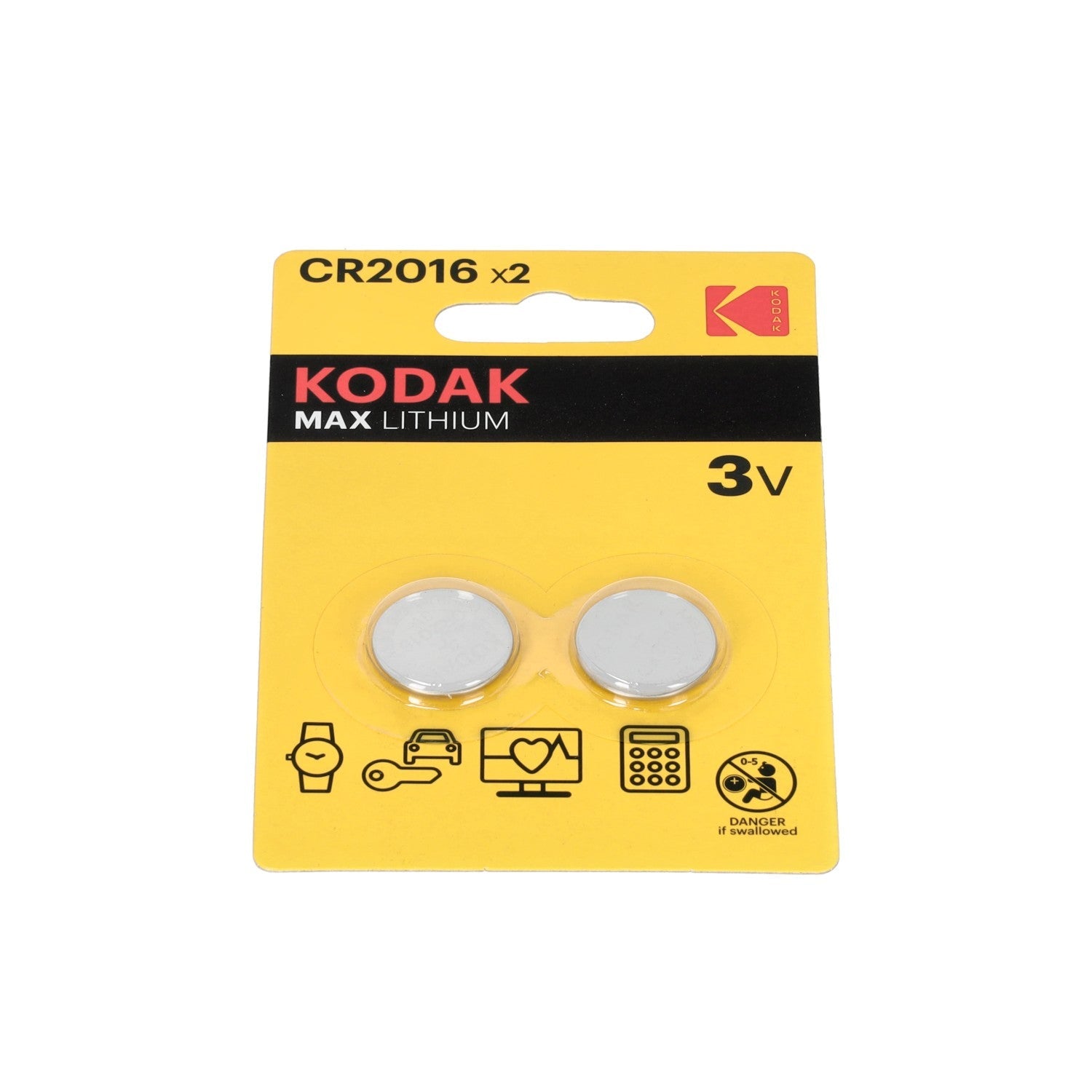 Bateria KODAK MAX CR2016 3V litowa BLISTER 2 sztuki - LAITICA