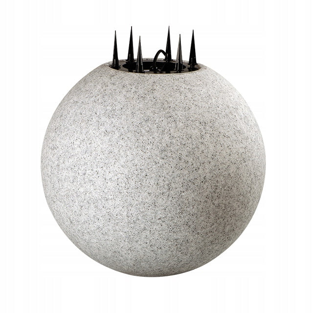 3x Lampa Kula świecąca OGRODOWA FLORA wodoodporna imitacja marmuru