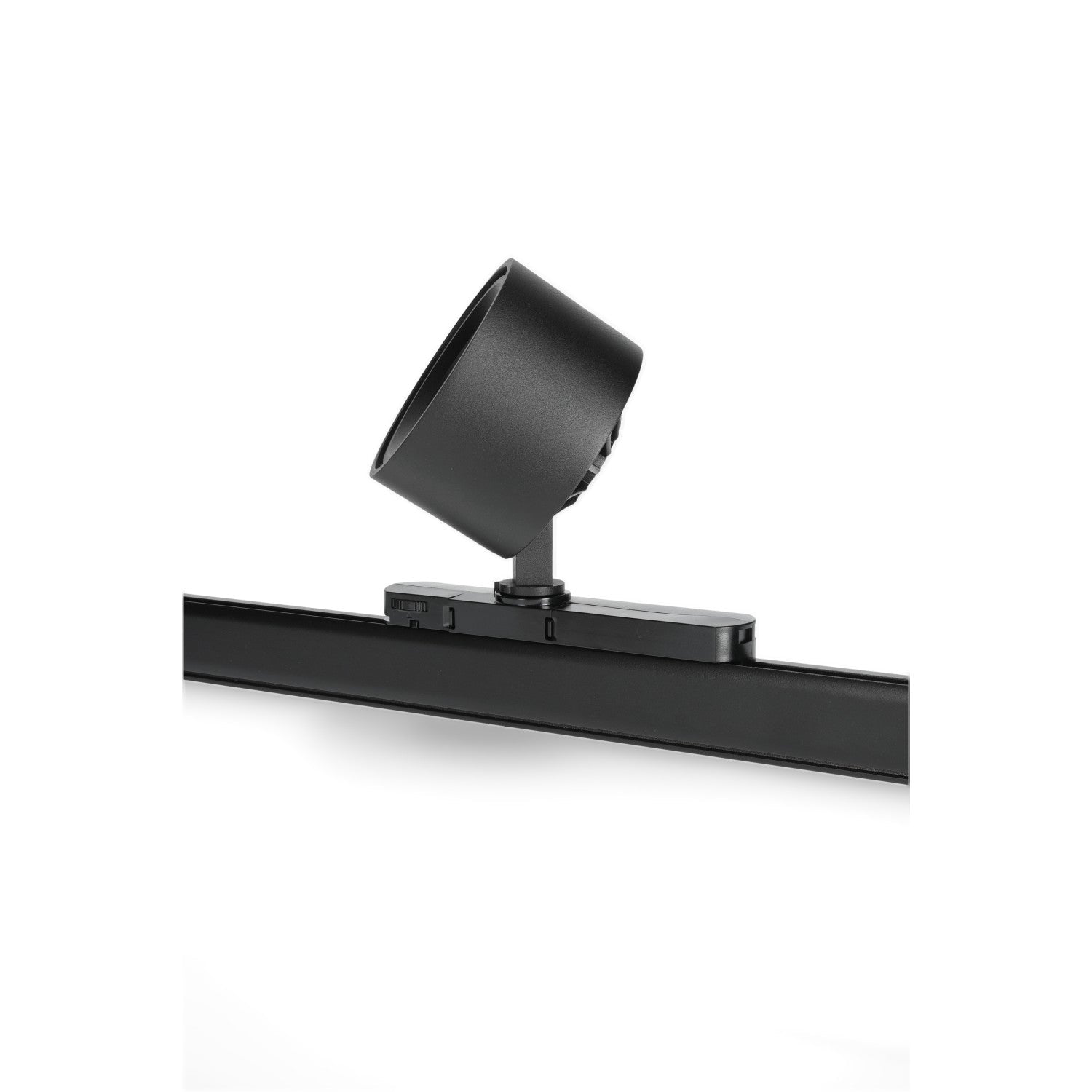 Czarny reflektor szynowy LED BLK 20W o ciepłobiałej barwie światła - LAITICA