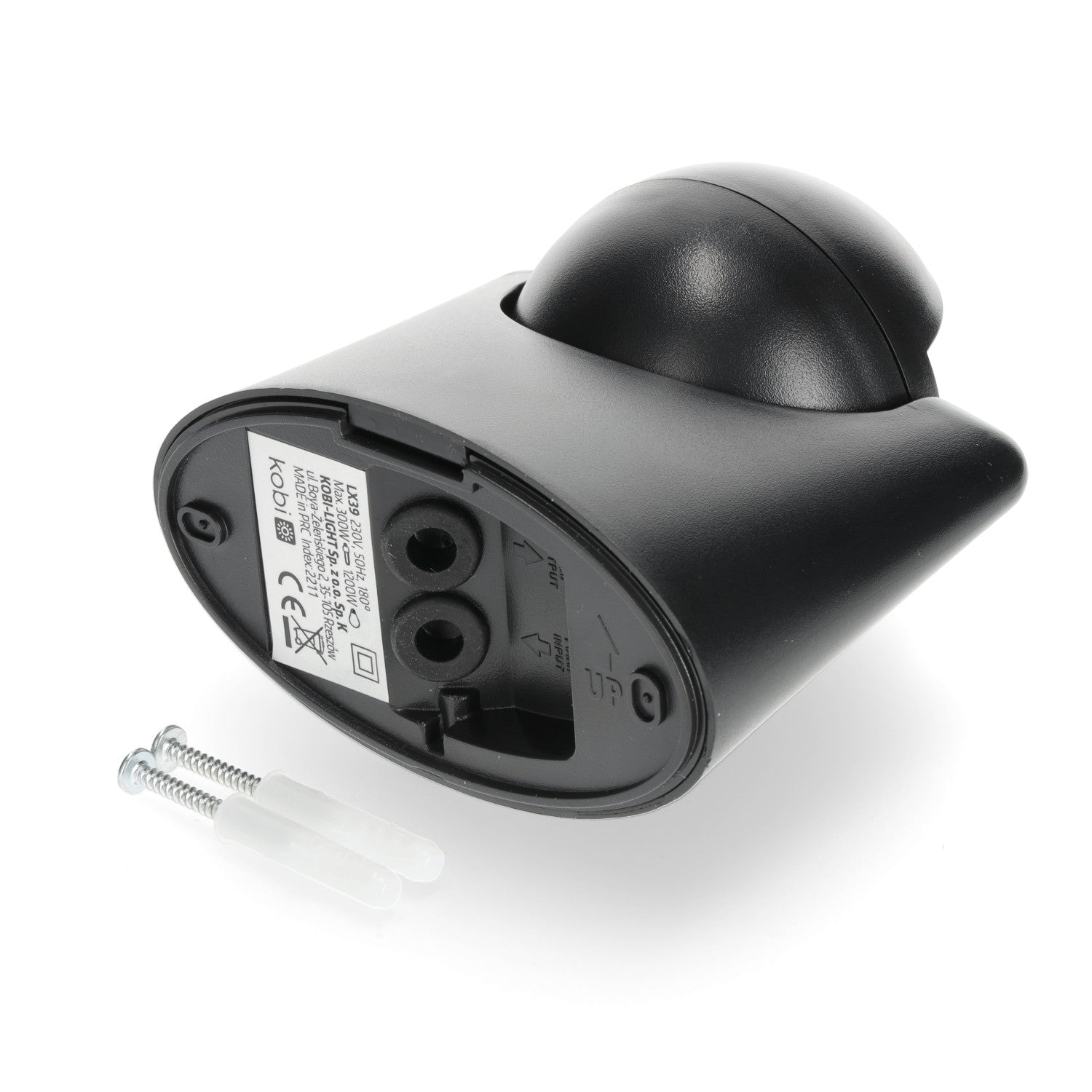 Czujnik ruchu W1 180 stopni PIR czarny PREMIUM IP44 na podczerwień - LAITICA
