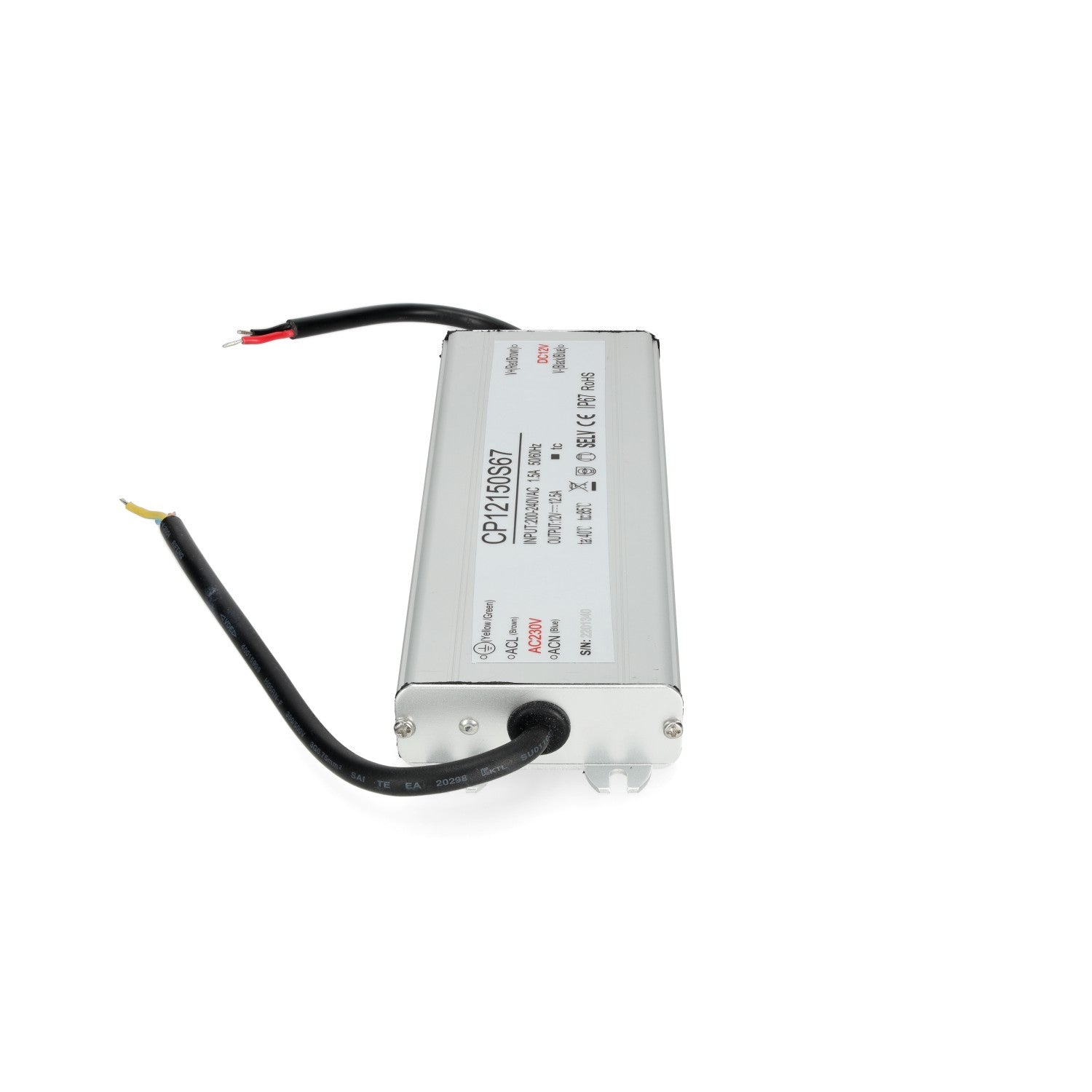 Zasilacz LED instalacyjny TAŚMY LED 12V 150W 12,5A IP67