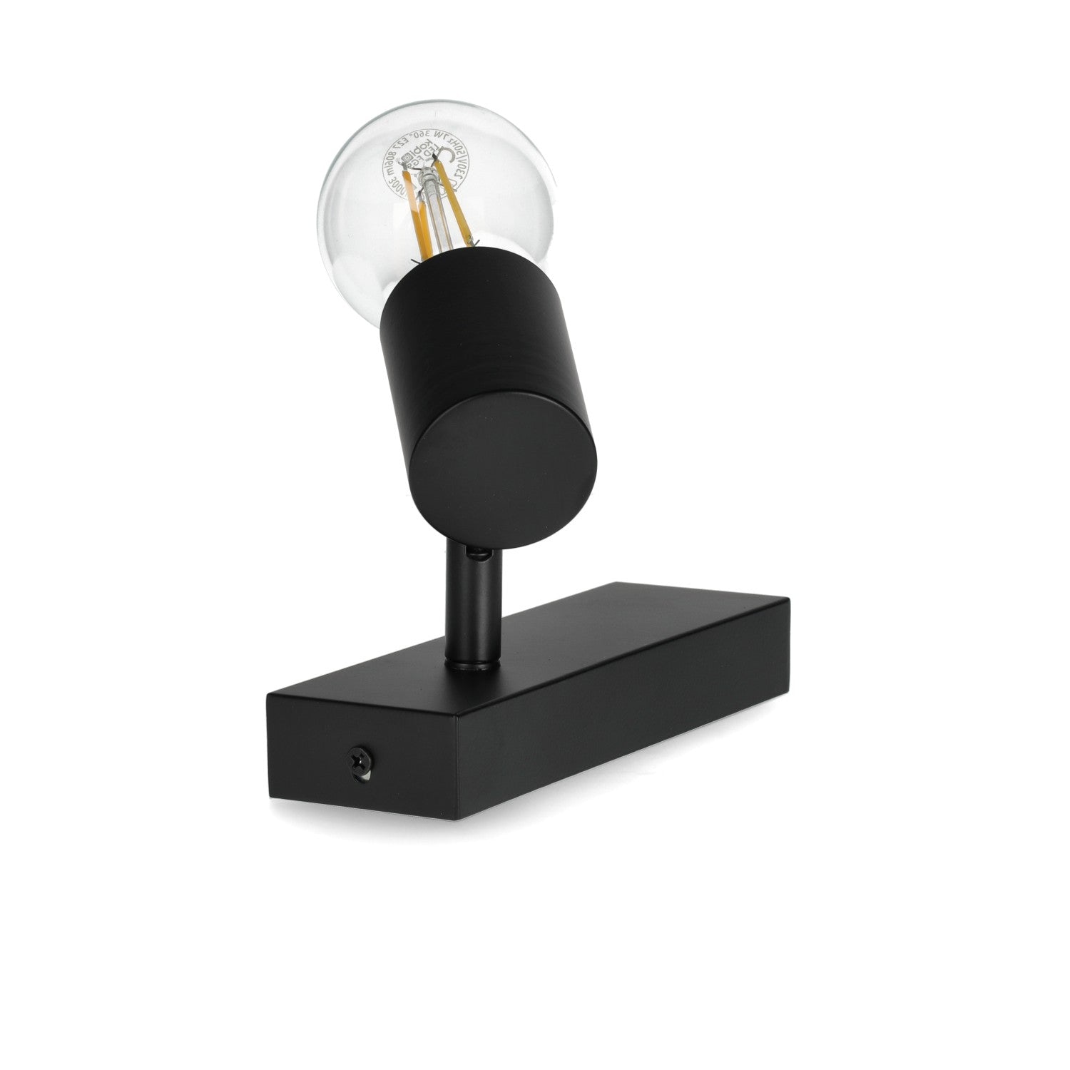 Lampa sufitowa 1xE27 REGULOWANA czarna