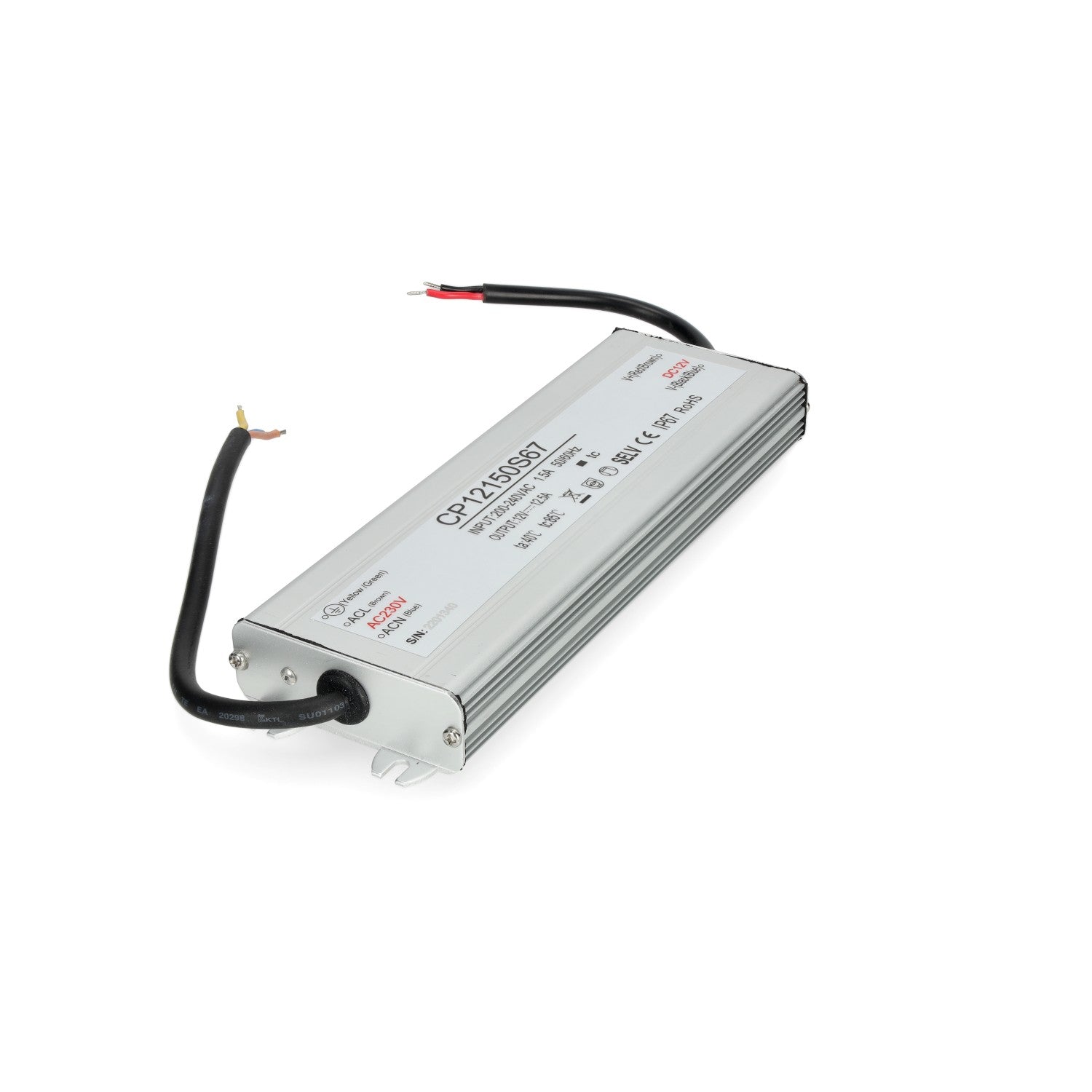 Zasilacz LED instalacyjny TAŚMY LED 12V 150W 12,5A IP67