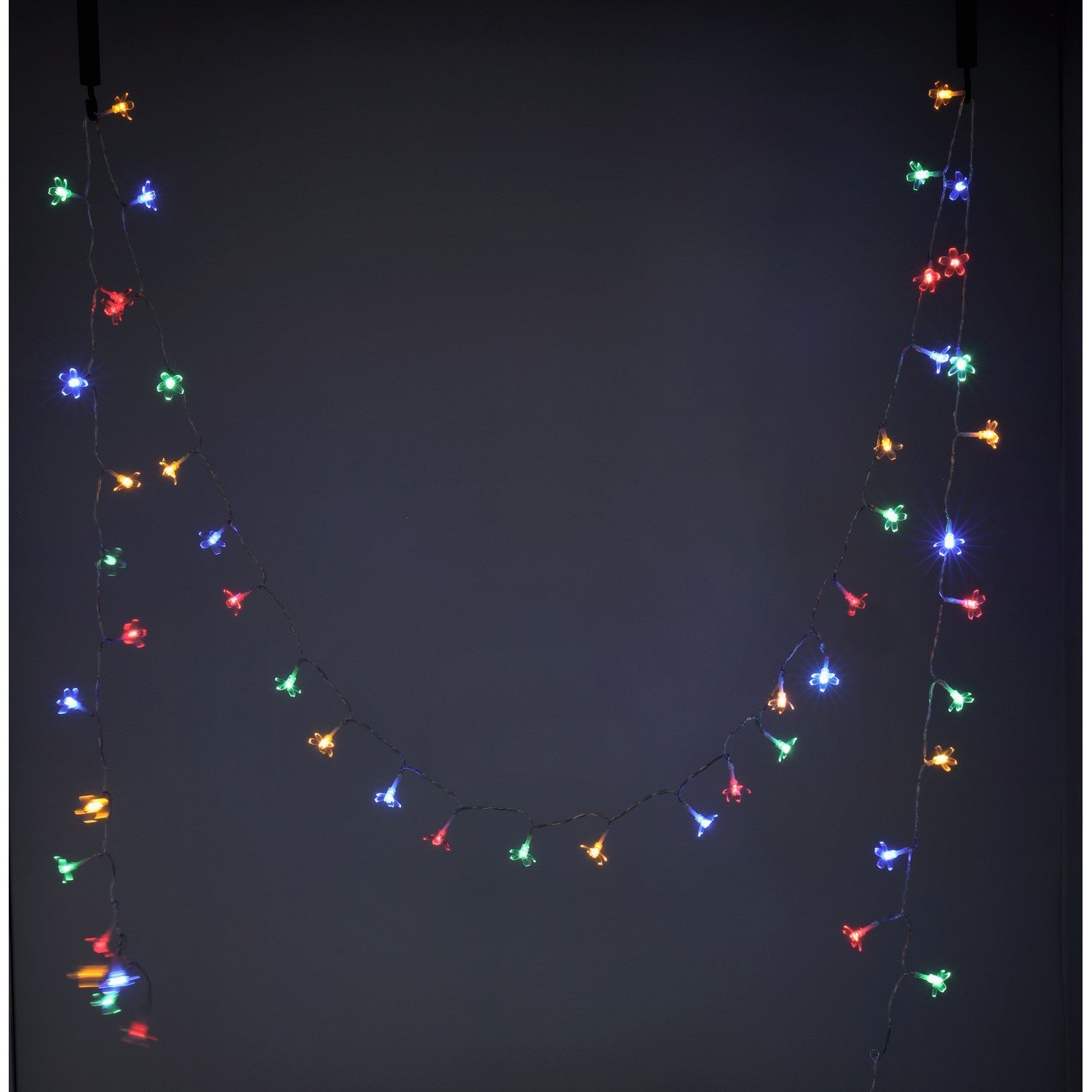 Dekoracyjna lampa ogrodowa kwiatki FLORIS 0,12W RGB solarna 50 kwiatków - LAITICA