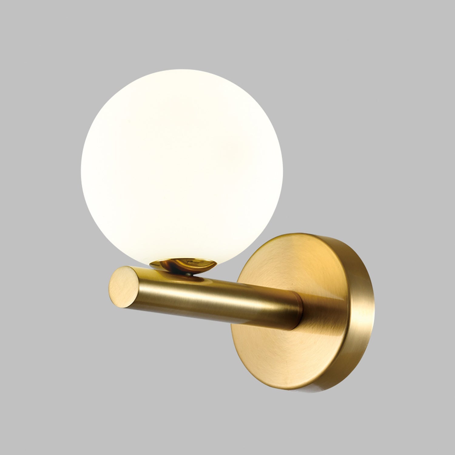 Elegancki Kinkiet Lampa Ścienna ze szklanym kloszem 1xG9 Złoty - LAITICA