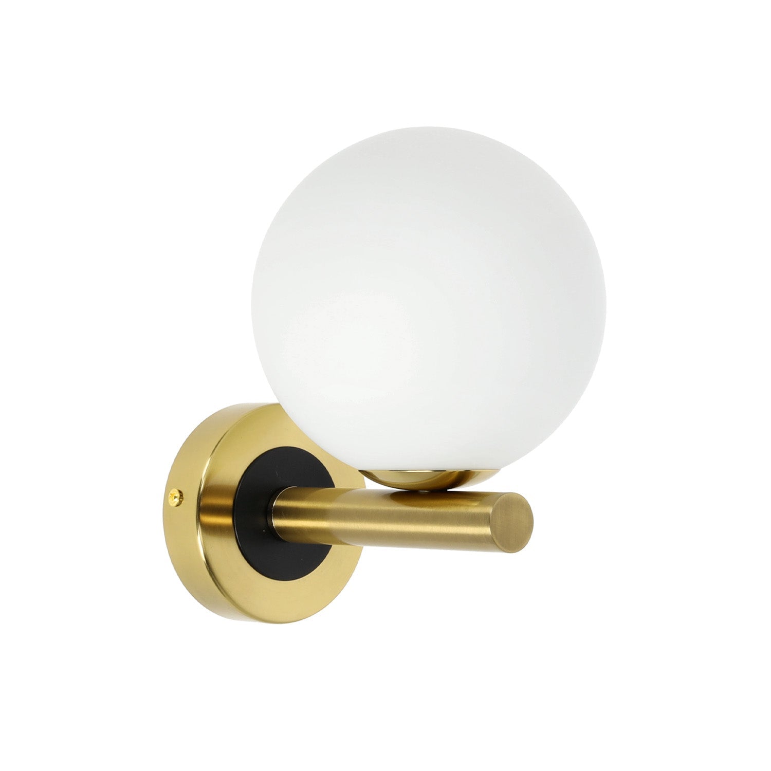 Elegancki Kinkiet Lampa Ścienna ze szklanym kloszem 1xG9 Złoty - LAITICA