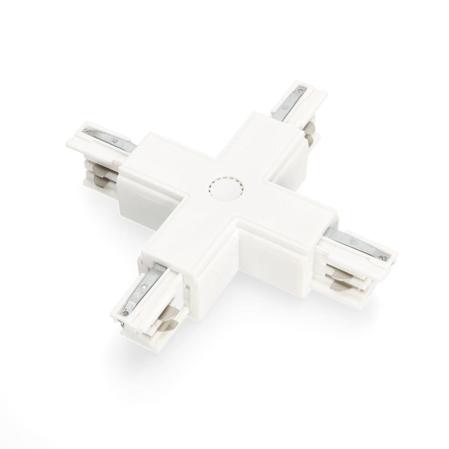 Łącznik 'X' do łączenia szyn ZEWNĘTRZNY BIAŁY do LED NEXTRACK