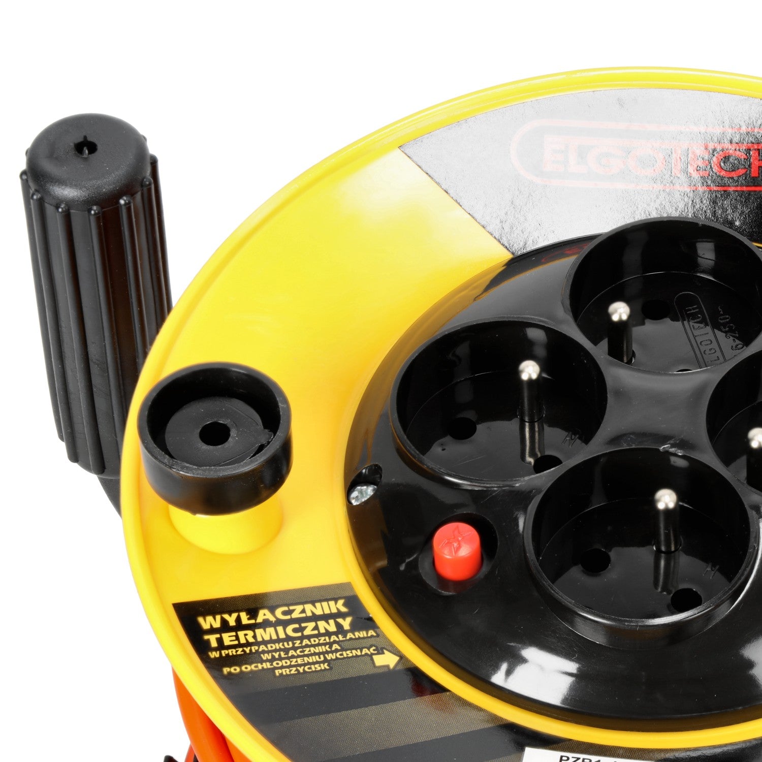 Przedłużacz bębnowy ogrodowy 20m 4 gniazda 3x1mm zwijany Z UCHWYTEM PVC