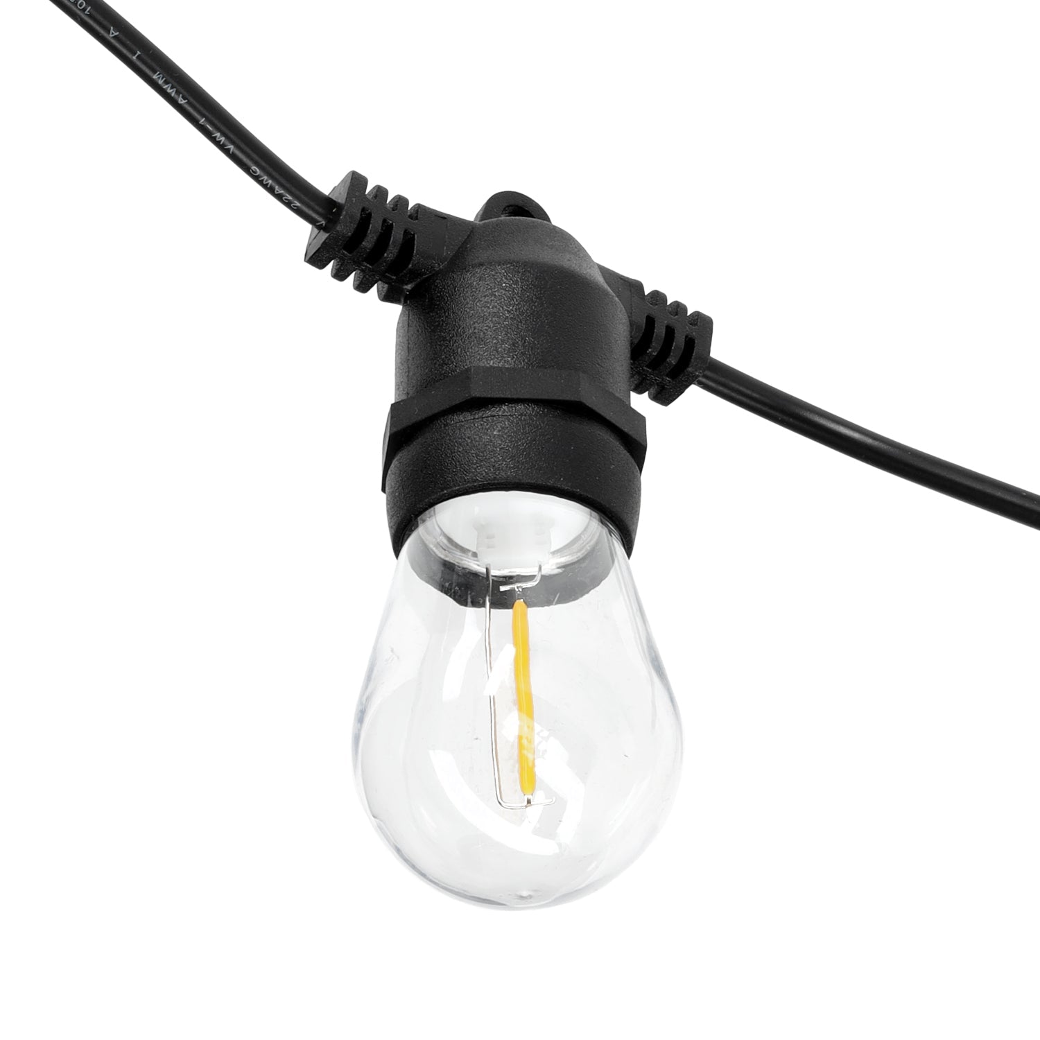 Girlanda Solarna Ogrodowa LED 10m 10x E27 z Pilotem – Lampki Taras - LAITICA