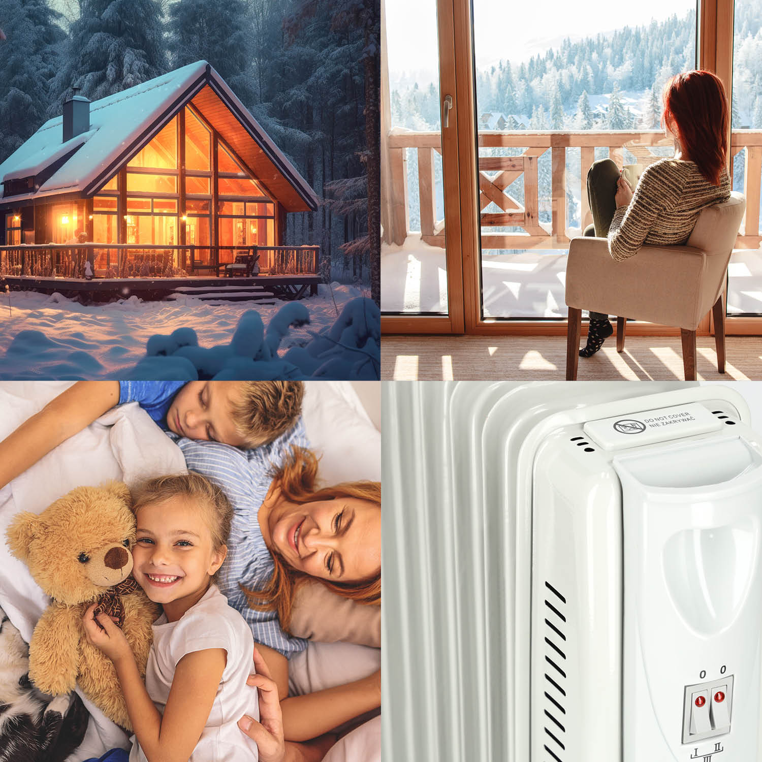 Grzejnik olejowy CALEN 2500W z regulacją mocy 11 żeberek - LAITICA