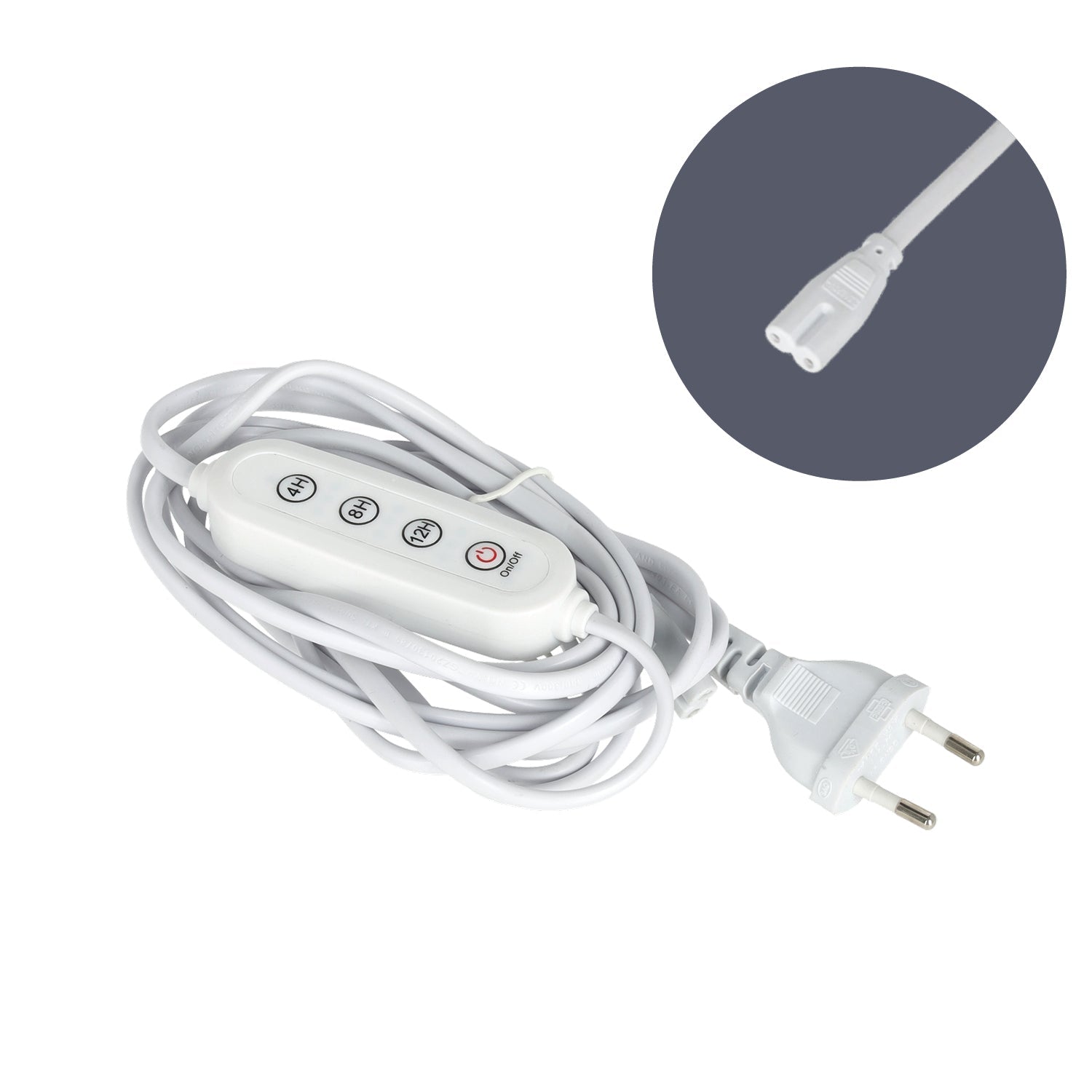 Kabel Zasilający 3m do Lamp LED do Wzrostu Roślin Czasomierz - LAITICA