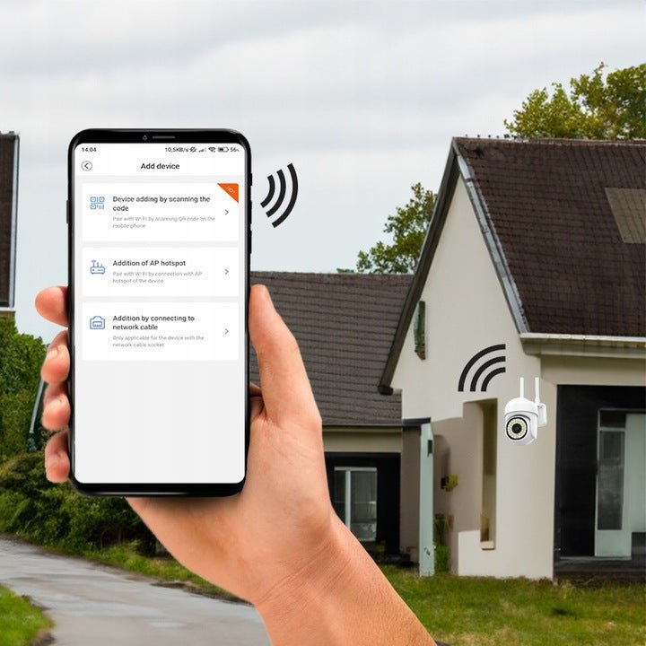 KAMERA OBROTOWA SMART WIFI IP ZEWNĘTRZNA FULL HD 2MP 1080p ZOOM 4x DETEKCJA - LAITICA