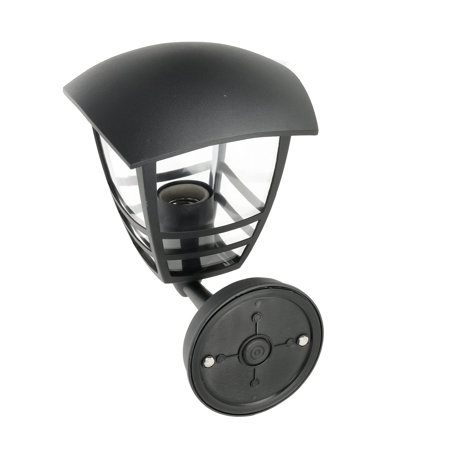 Kinkiet ogrodowy 1xE27 IP54 Lampa elewacyjna czarna - LAITICA