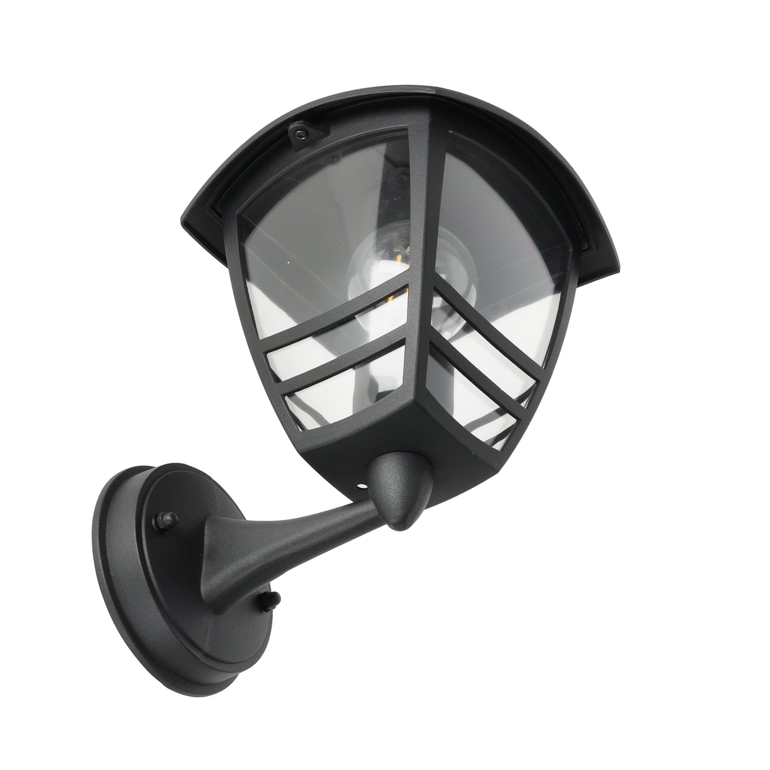 Kinkiet ogrodowy 1xE27 IP54 Lampa elewacyjna czarna - LAITICA