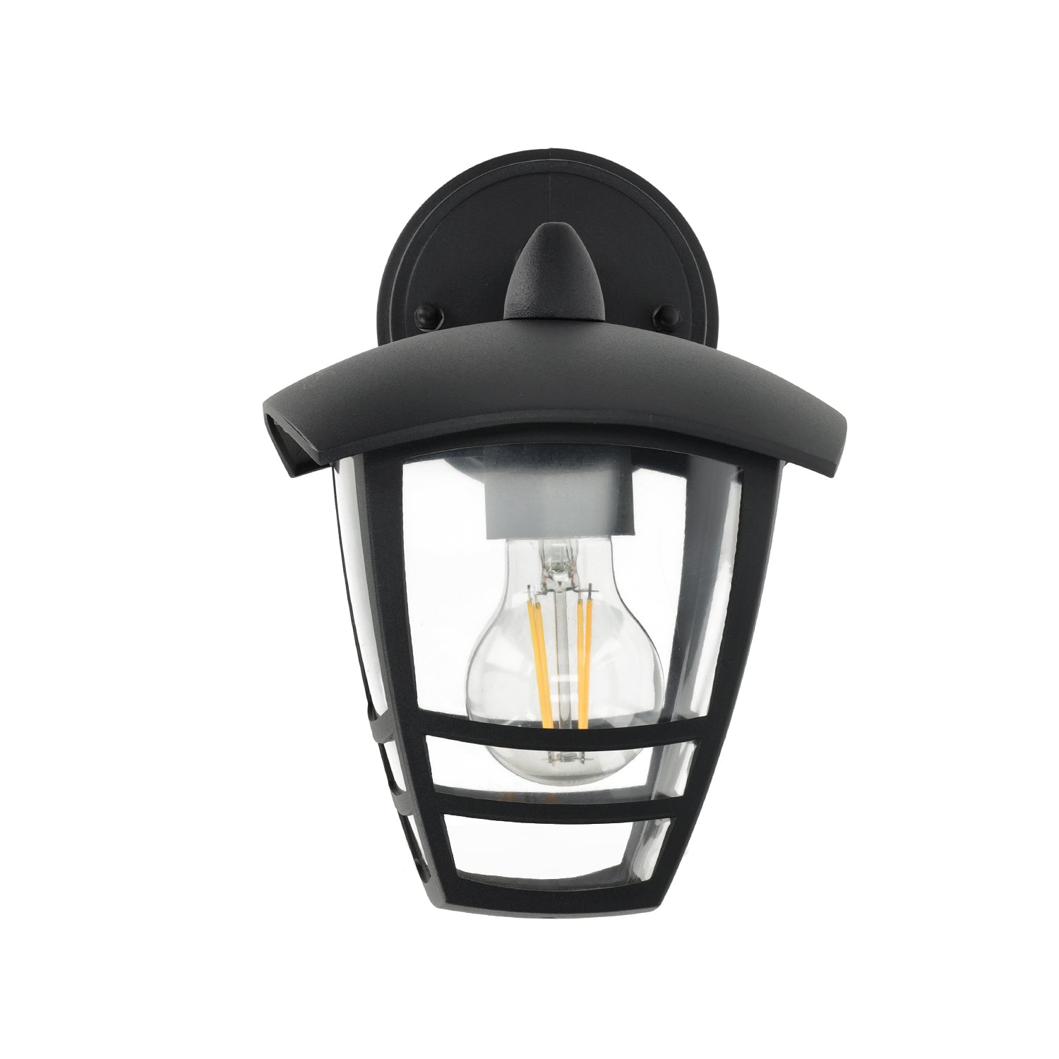 Kinkiet ogrodowy 1xE27 IP54 Lampa elewacyjna czarna DÓŁ - LAITICA
