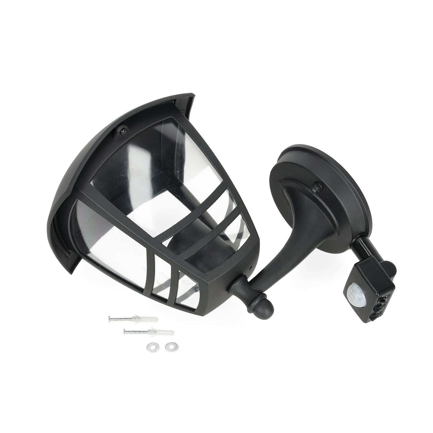 Kinkiet ogrodowy 1xE27 LX Lampa elewacyjna z czujnikiem IP54 - LAITICA